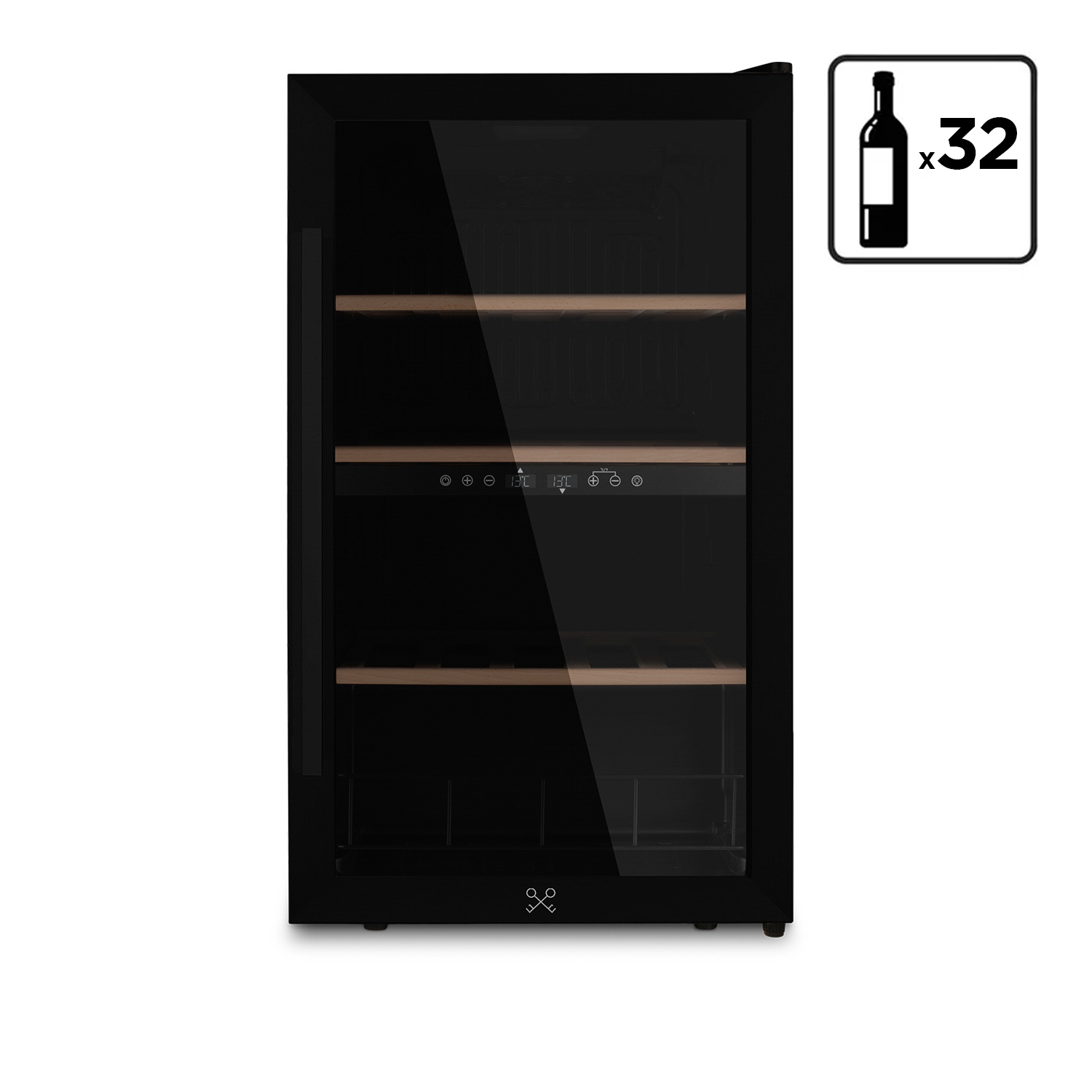 Les Petits Champs Nera Cantinetta Per Vino Cavcdb32 Da 32 Bottiglie Dual Zone 5-18°C - Immagine 2