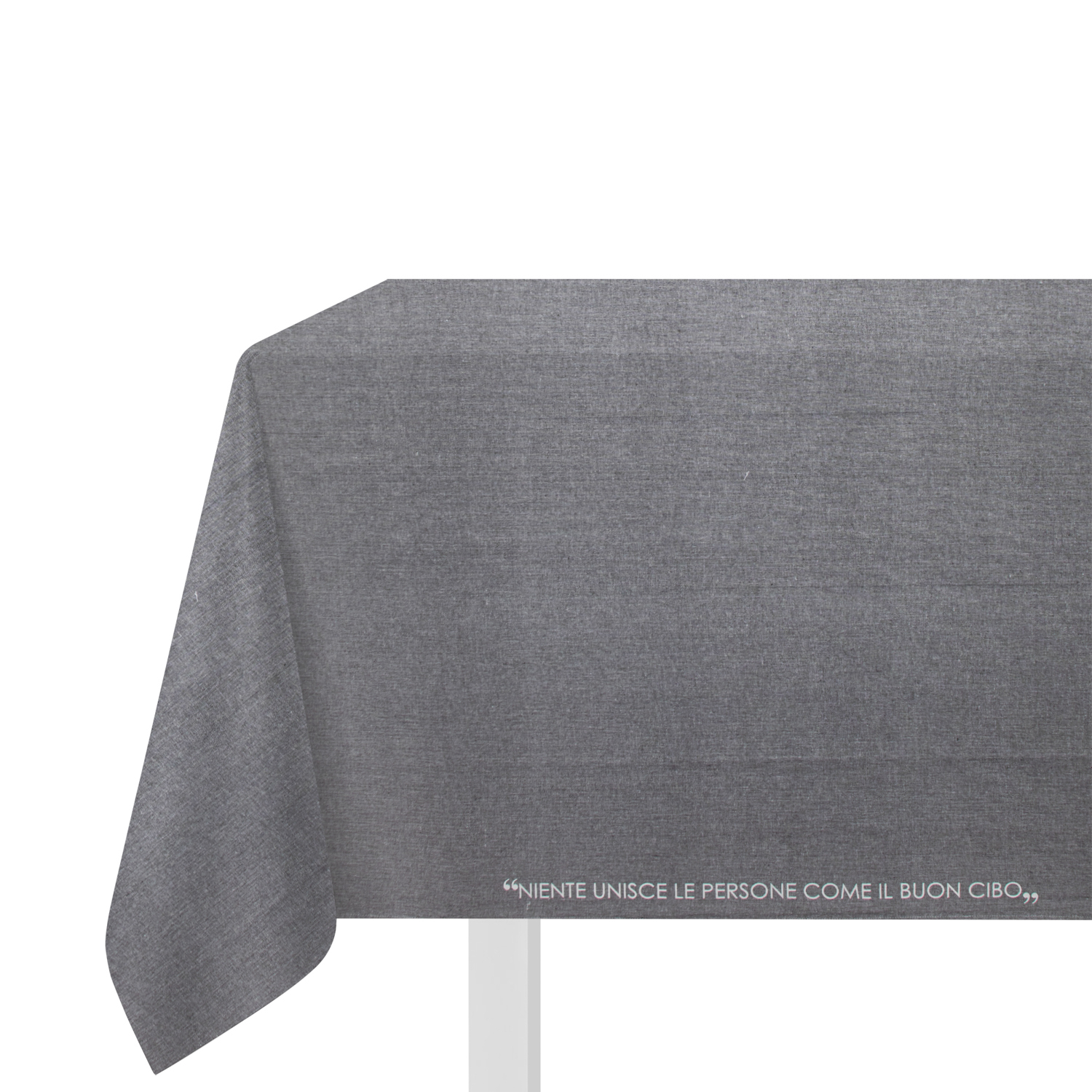 Tovaglia 140x180 cm scritta Quotes antracite