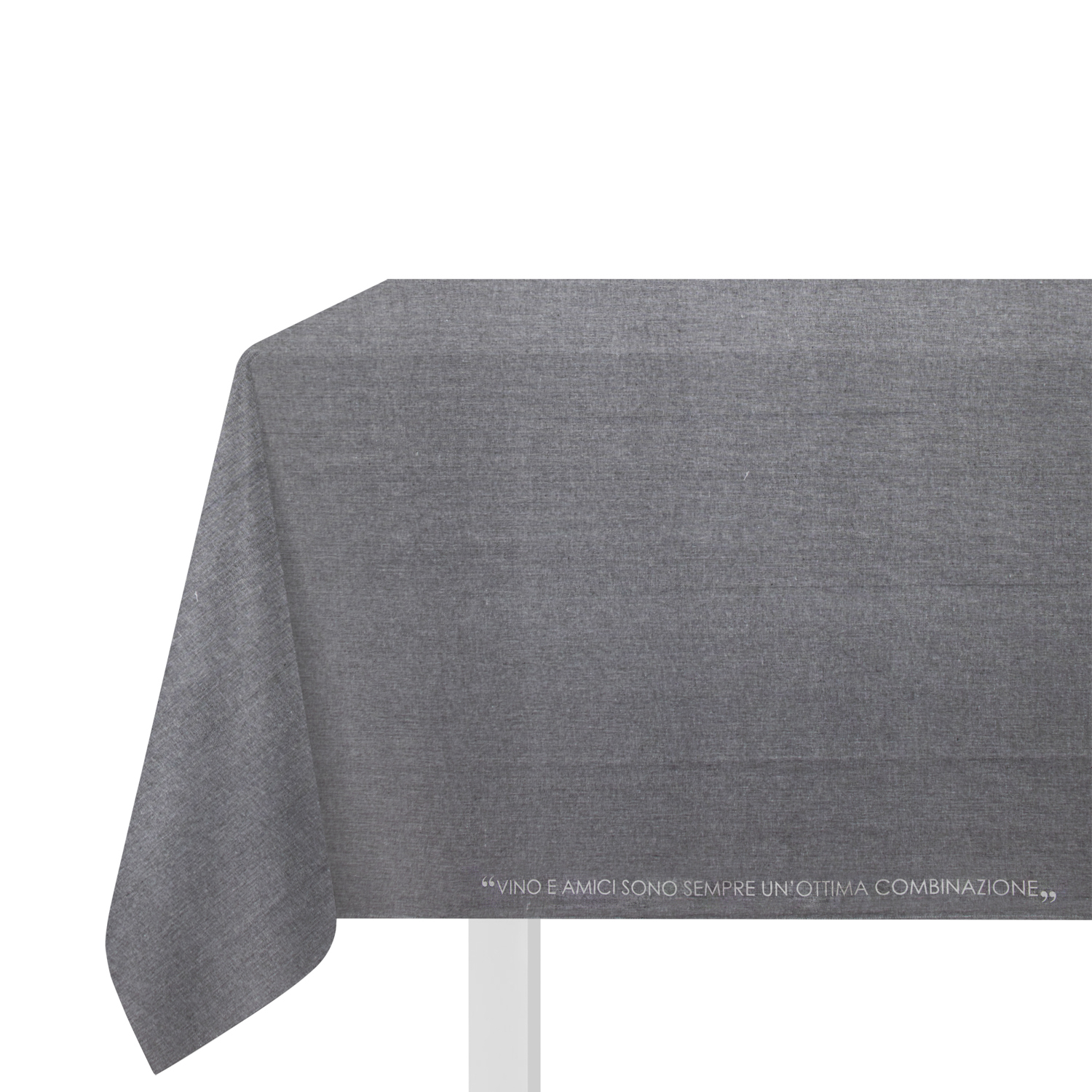 Tovaglia 140x240 cm scritta Quotes antracite