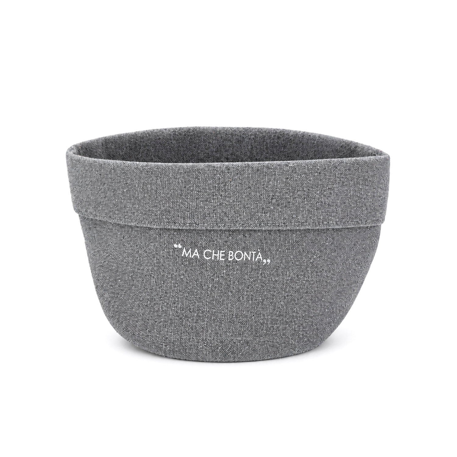 Cestino 16 cm scritta Quotes antracite