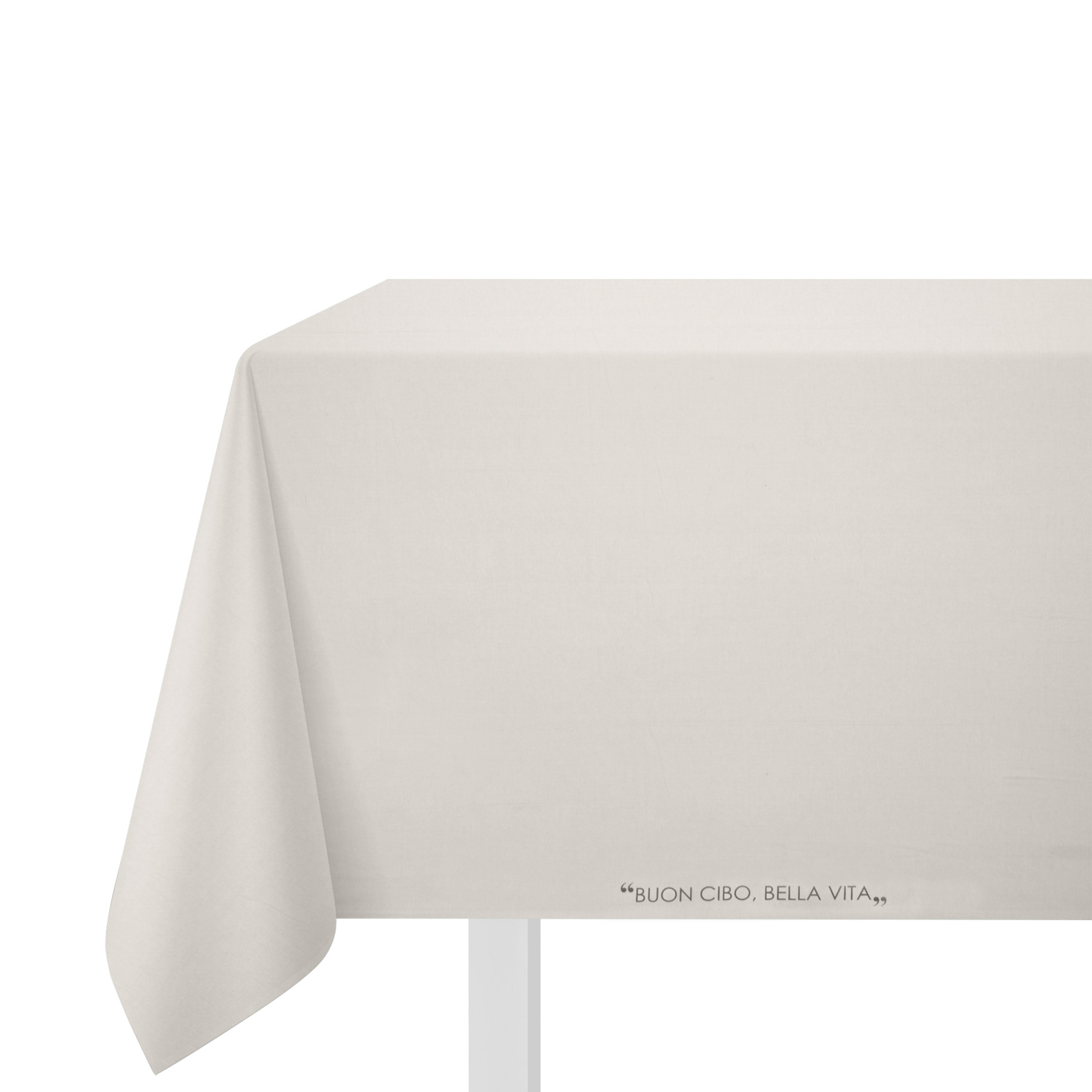 Tovaglia 140x180 cm scritta Quotes tortora