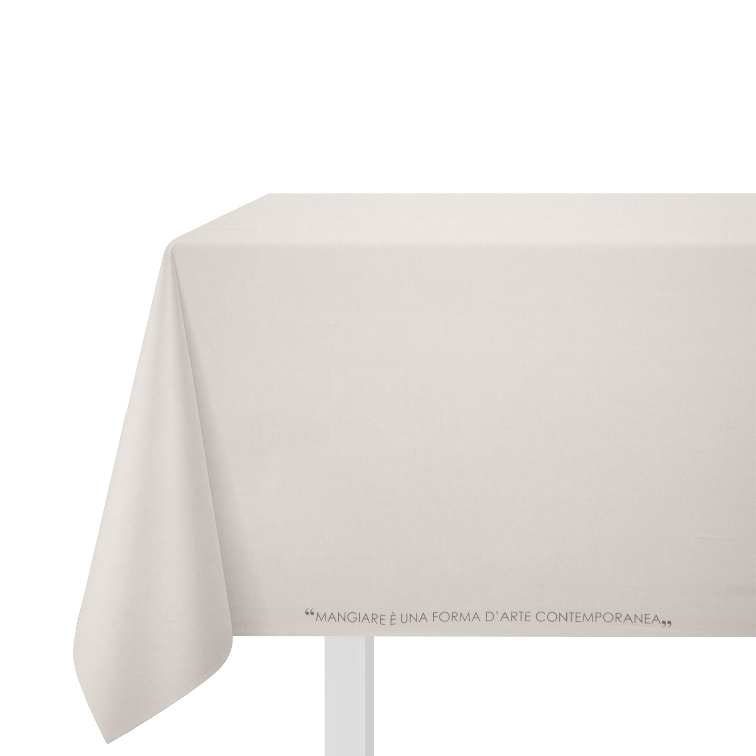 Tovaglia 140x240 cm scritta Quotes tortora