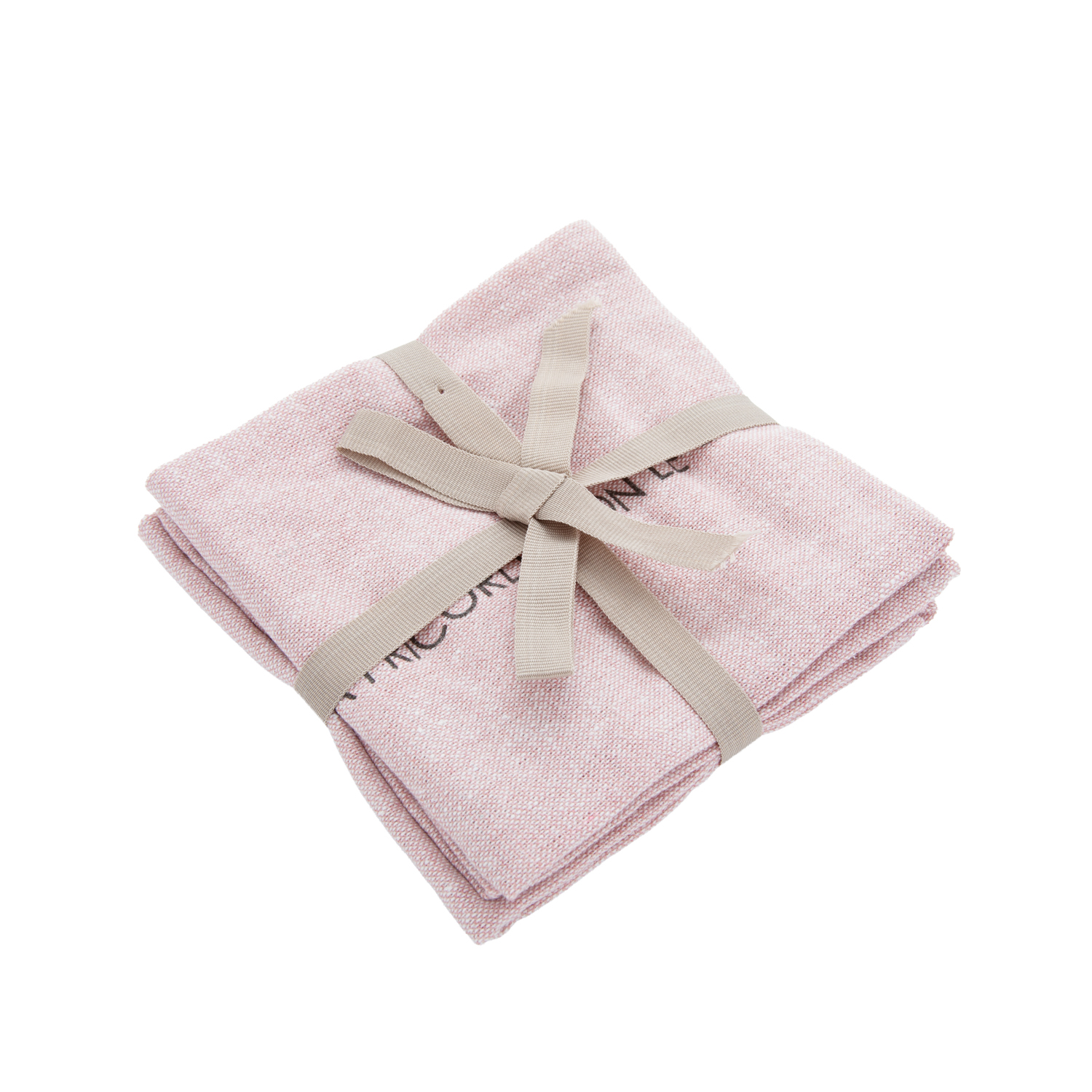 Set 2 tovaglioli 40x40 cm scritta Quotes malva