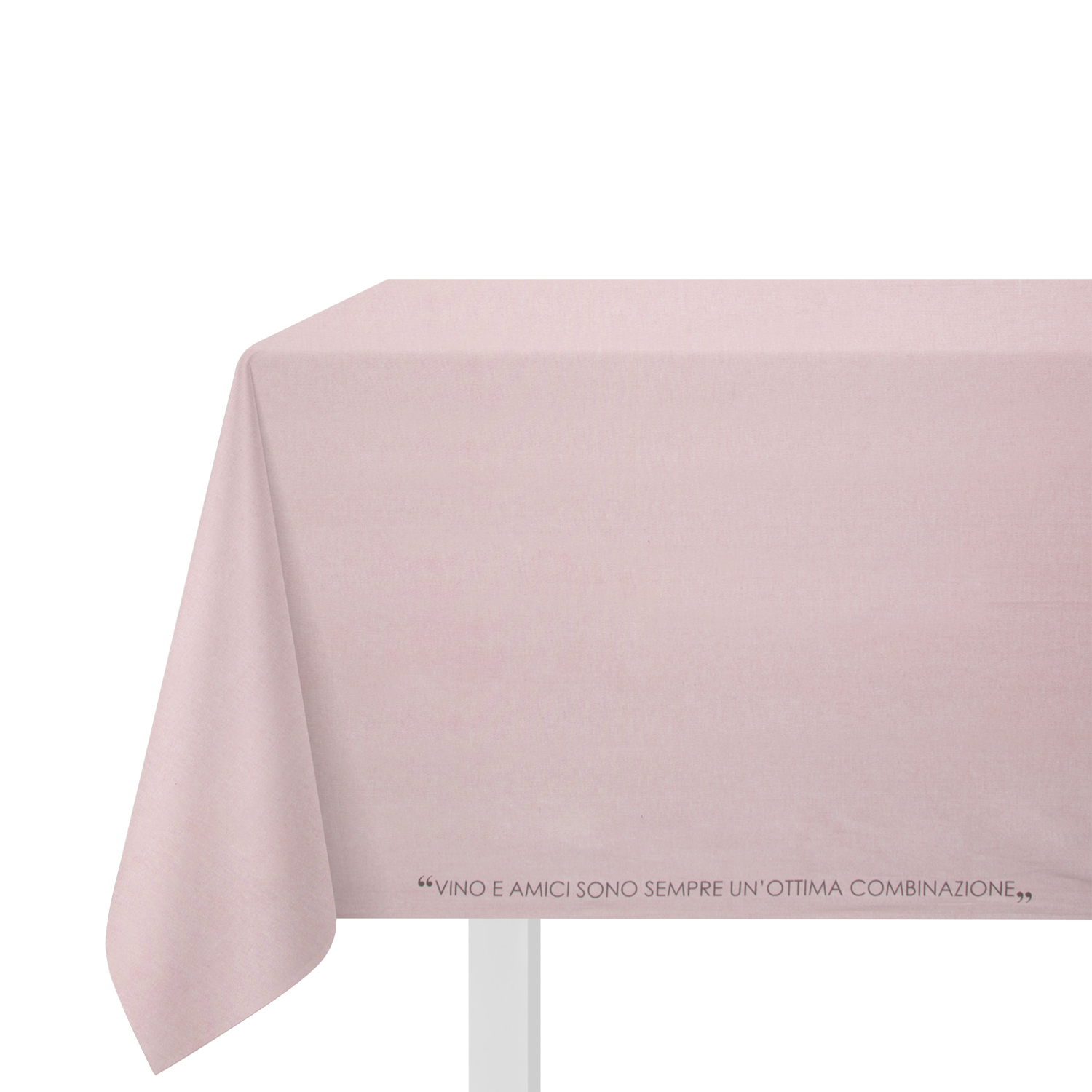 Tovaglia 140x240 cm scritta Quotes malva