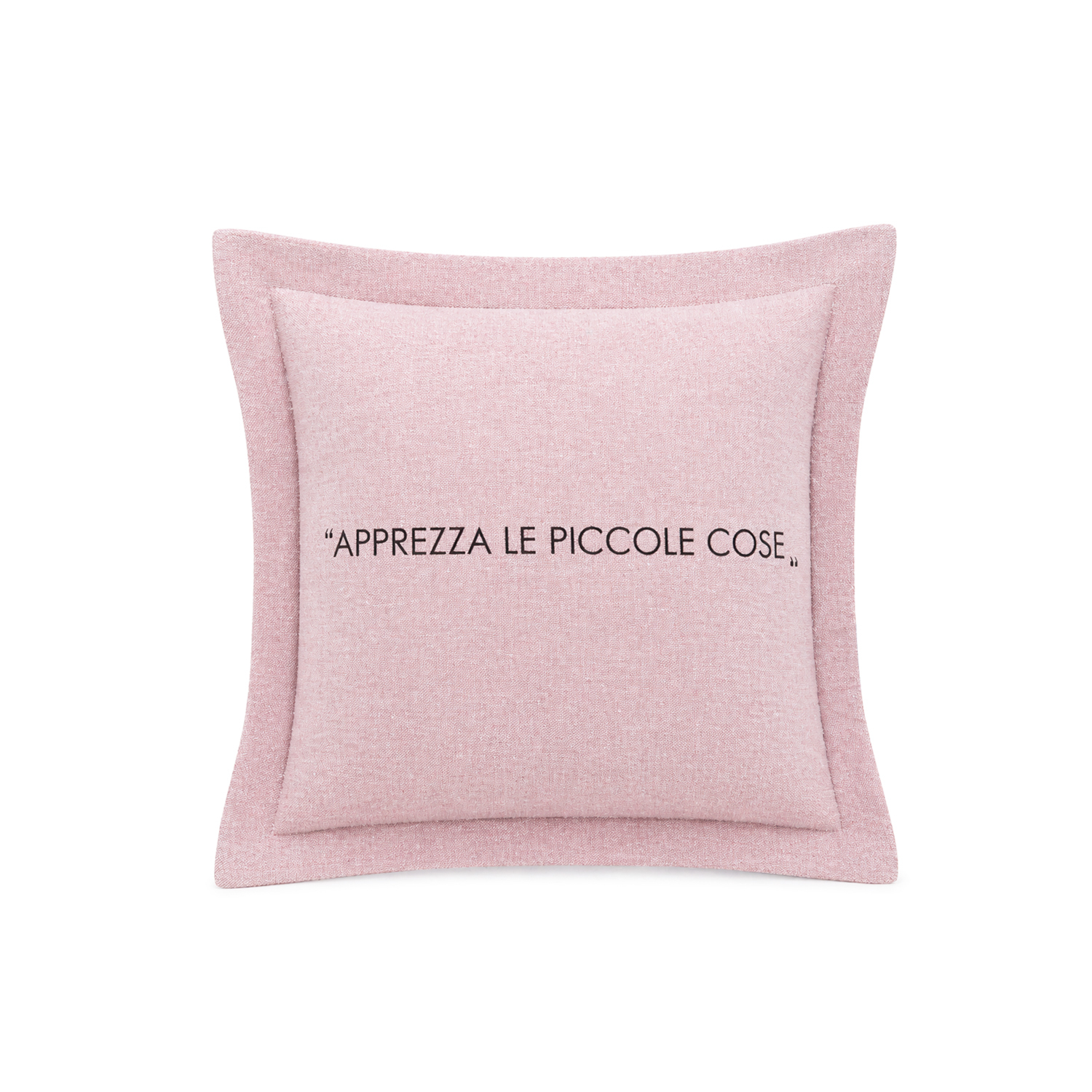Cuscino divano 30x30 cm scritta Quotes malva
