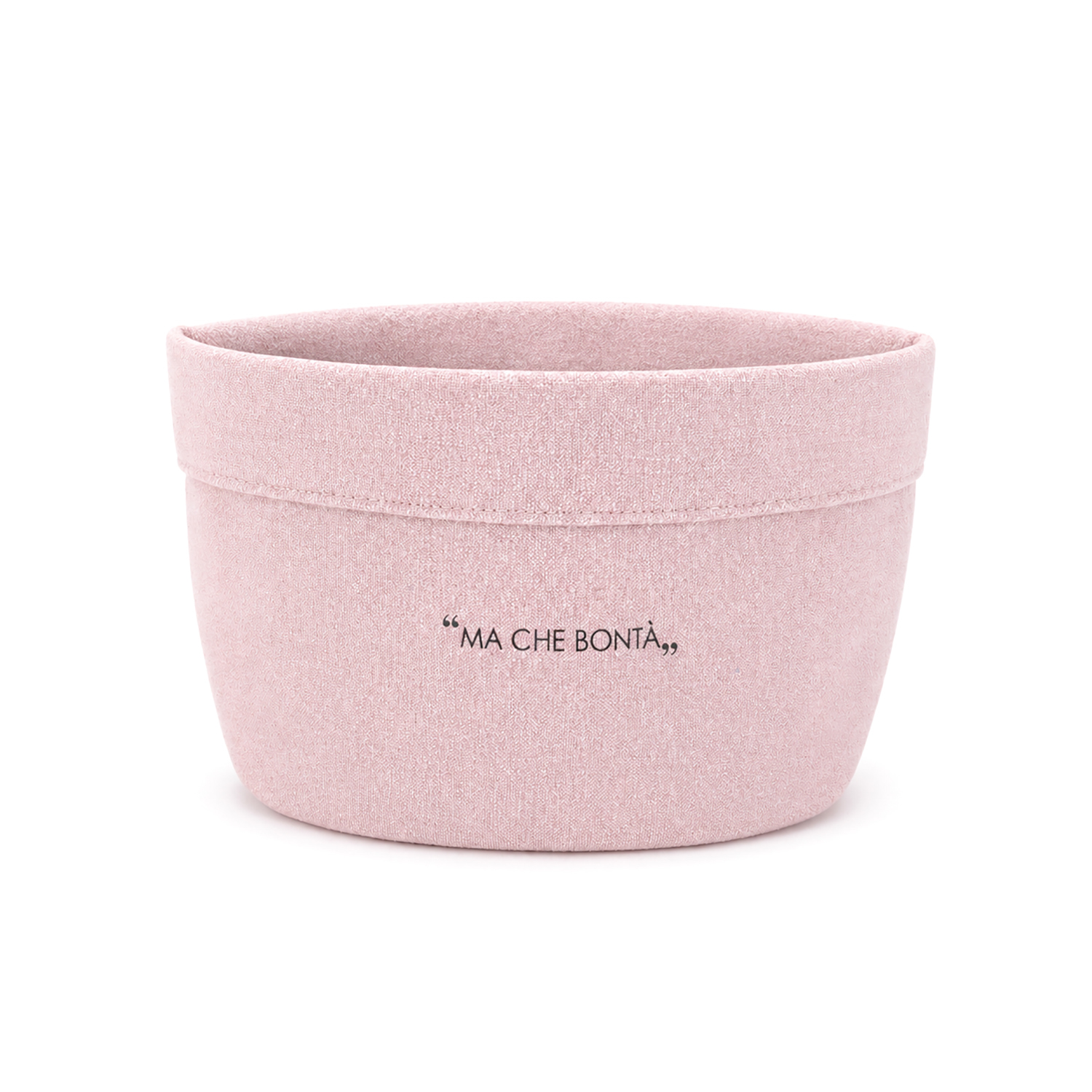 Cestino 16 cm scritta Quotes malva