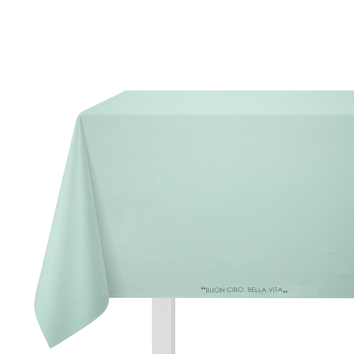 Tovaglia 140x180 cm scritta Quotes verde