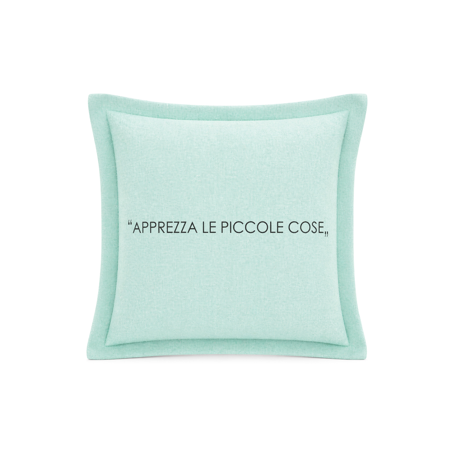 Cuscino divano 30x30 cm scritta Quotes verde