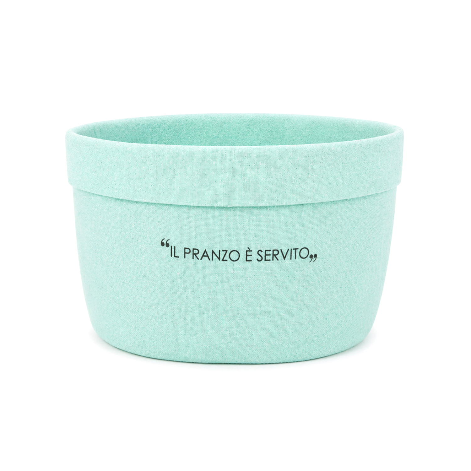 Cestino 16 cm scritta Quotes verde