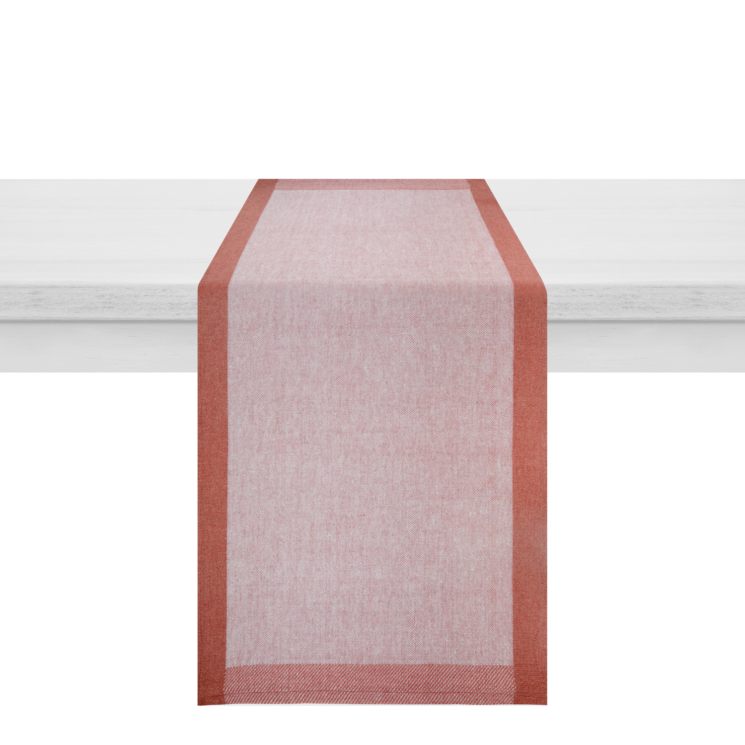 Runner 40x120 cm Chambray rosso bordato