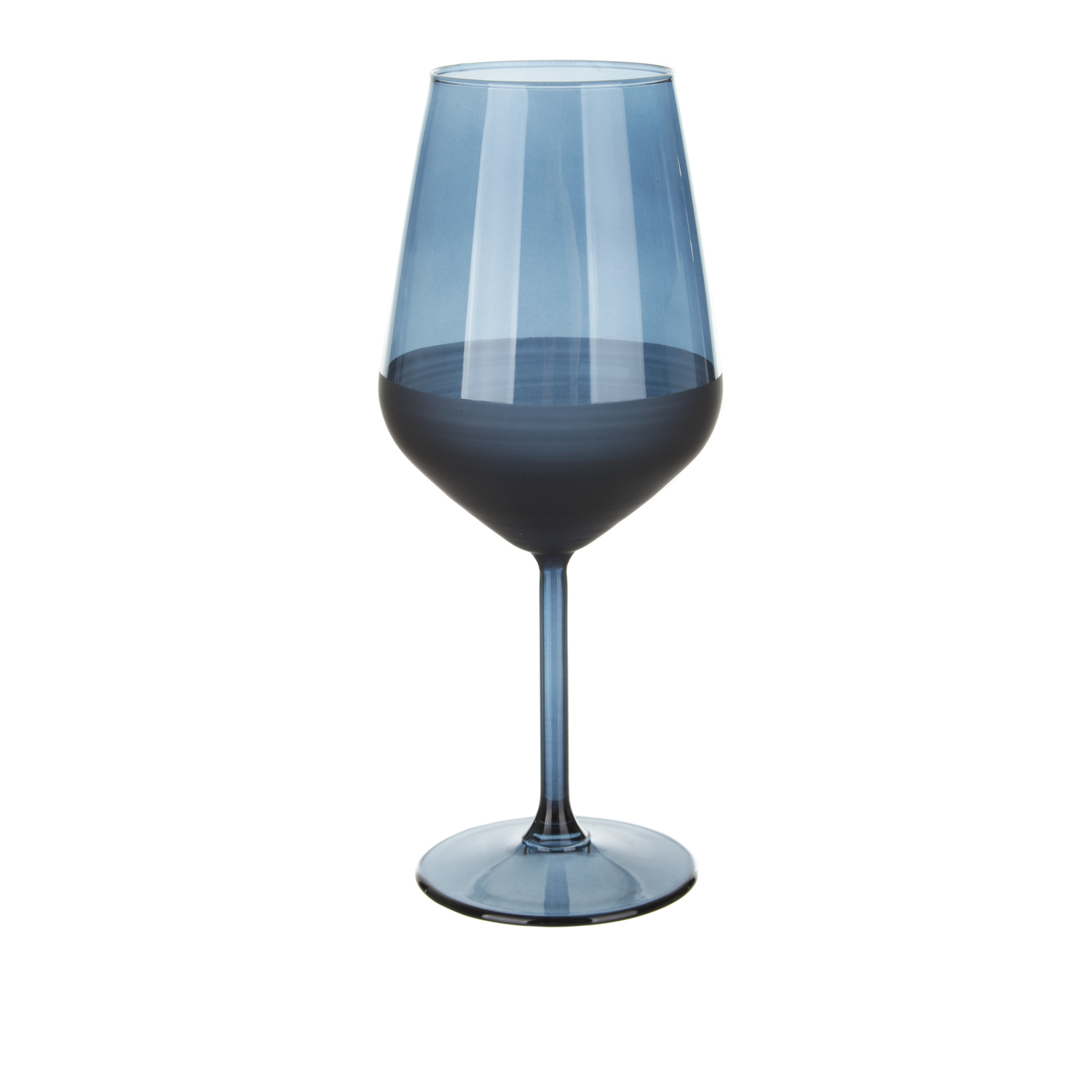 Calice vino 490 ml vetro blu sfumato Blaze