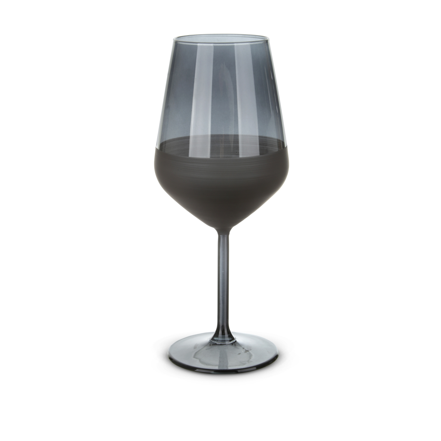 Calice vino 490 ml vetro nero sfumato Blaze