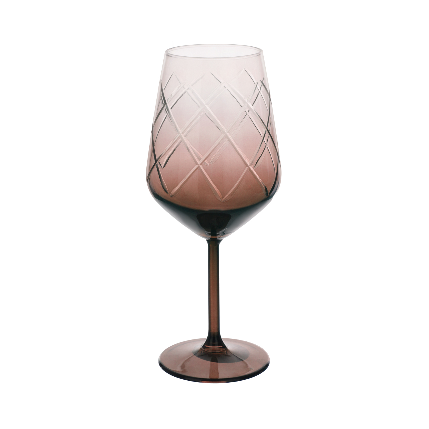 Calice vino vetro marrone sfumato 490 ml Twirl