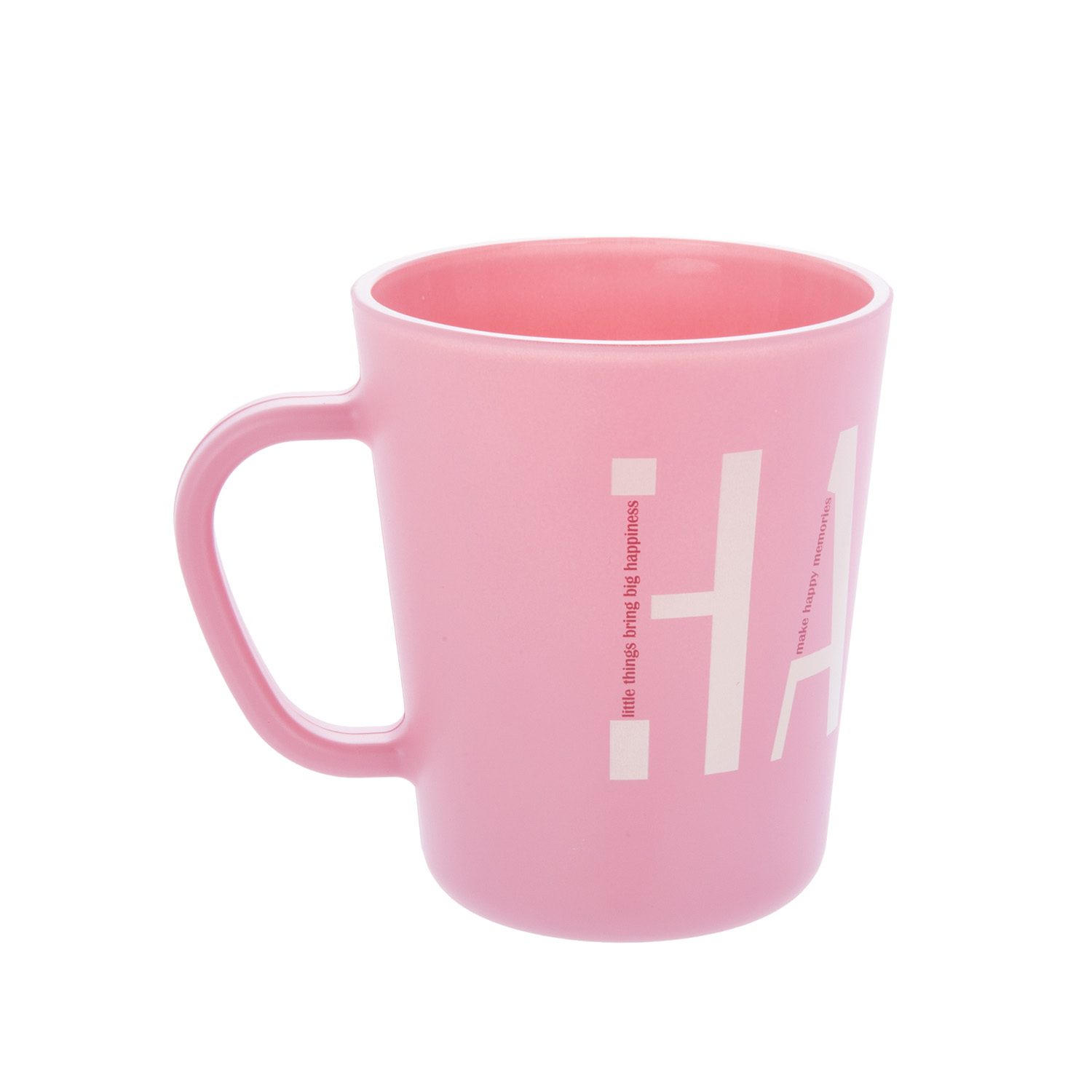 Tazza in vetro 370 ml scritta Happy Glassy