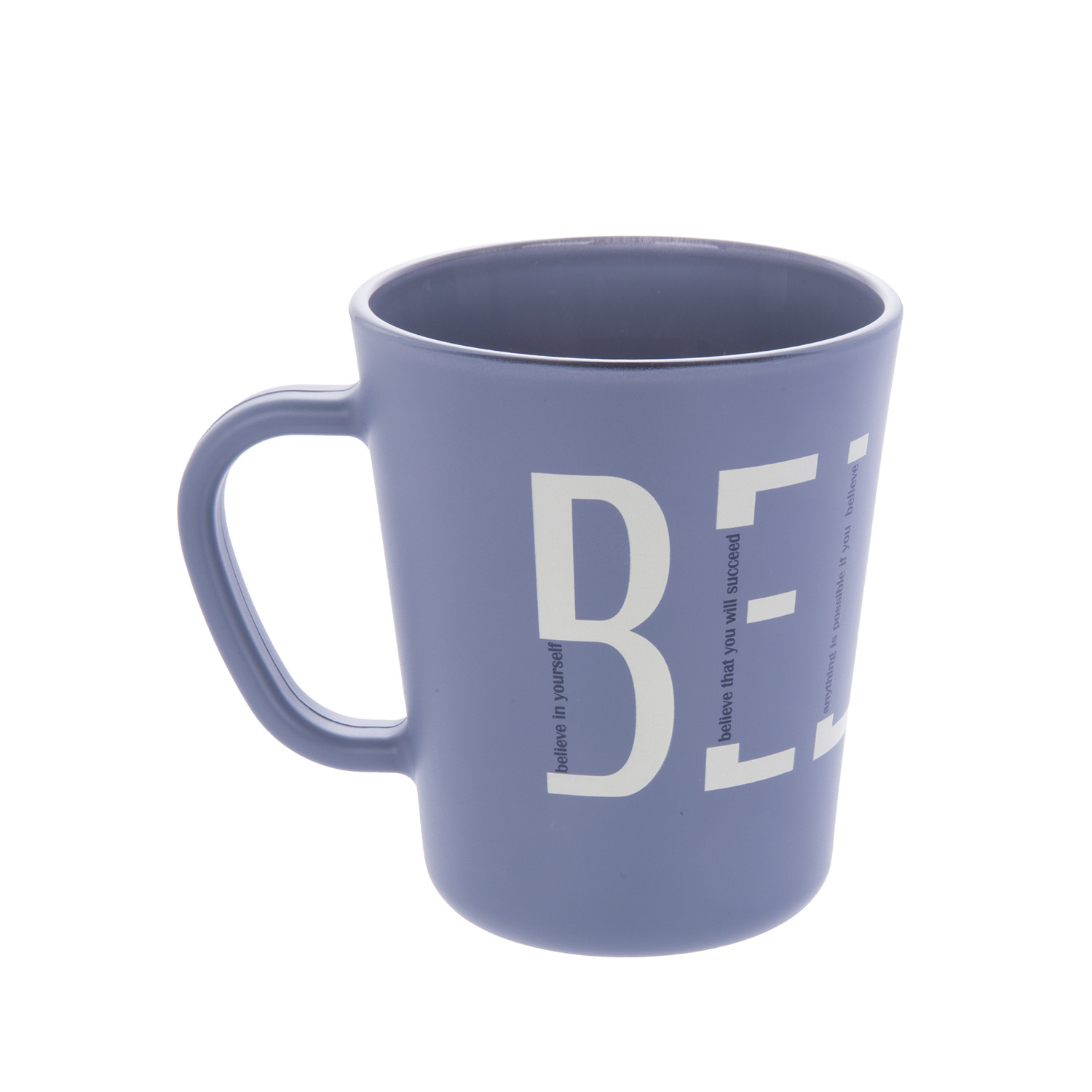 Tazza in vetro 370 ml scritta Believe Glassy