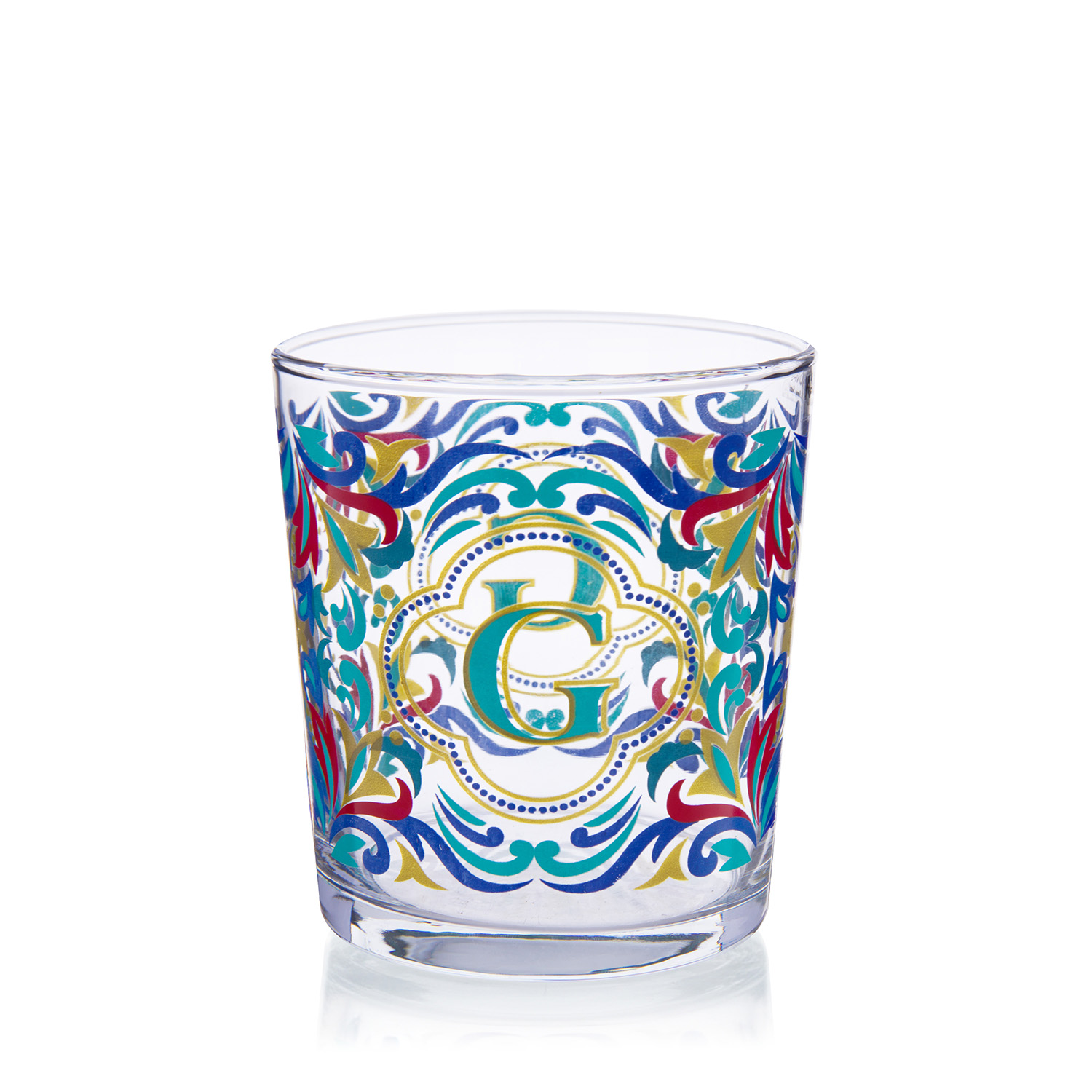 Bicchiere acqua lettera G Royal Garden
