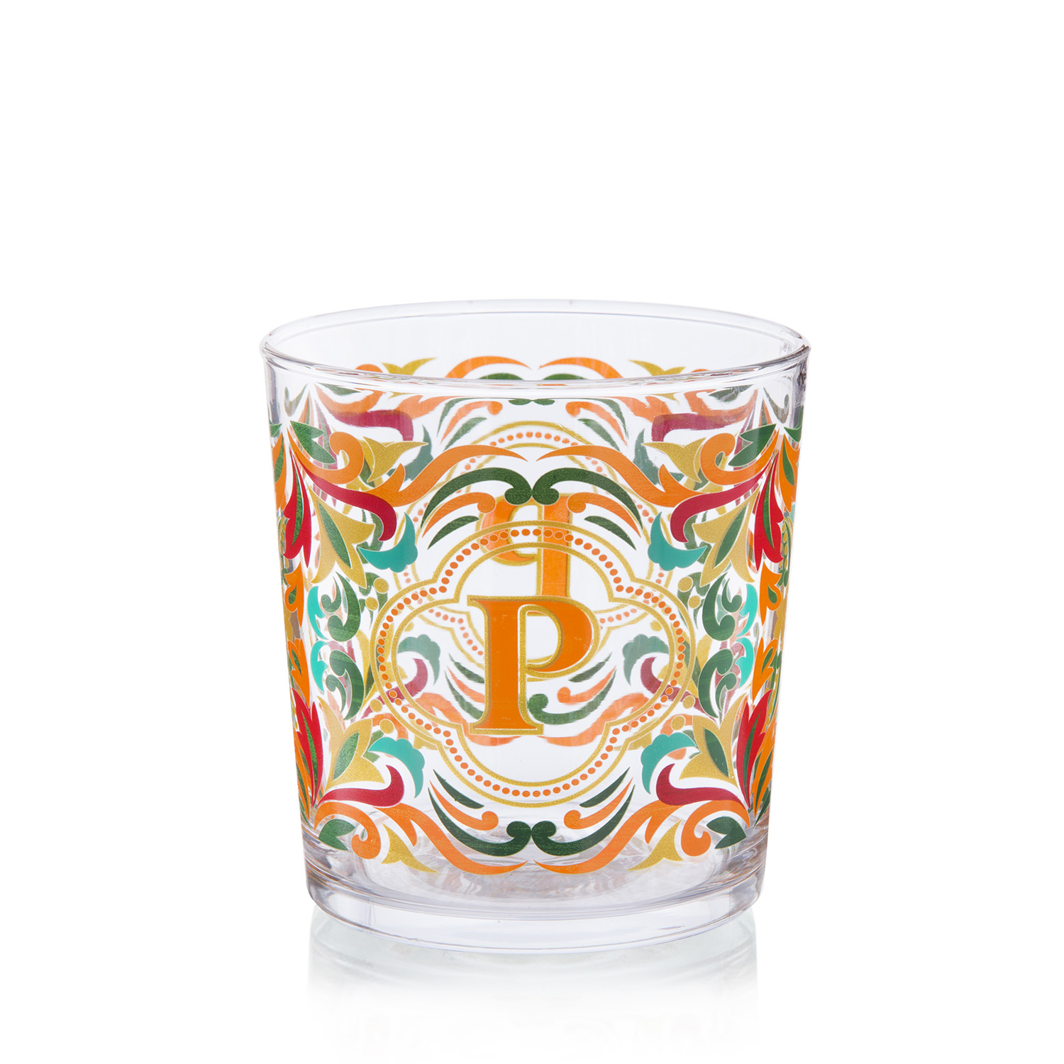Bicchiere acqua lettera P Royal Garden
