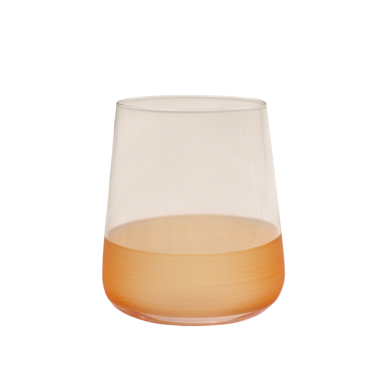 Bicchiere acqua vetro 420 ml arancione Blaze