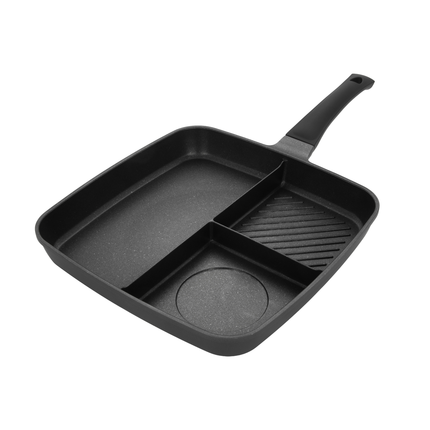 Padella quadrata 3 scomparti 32x32 cm