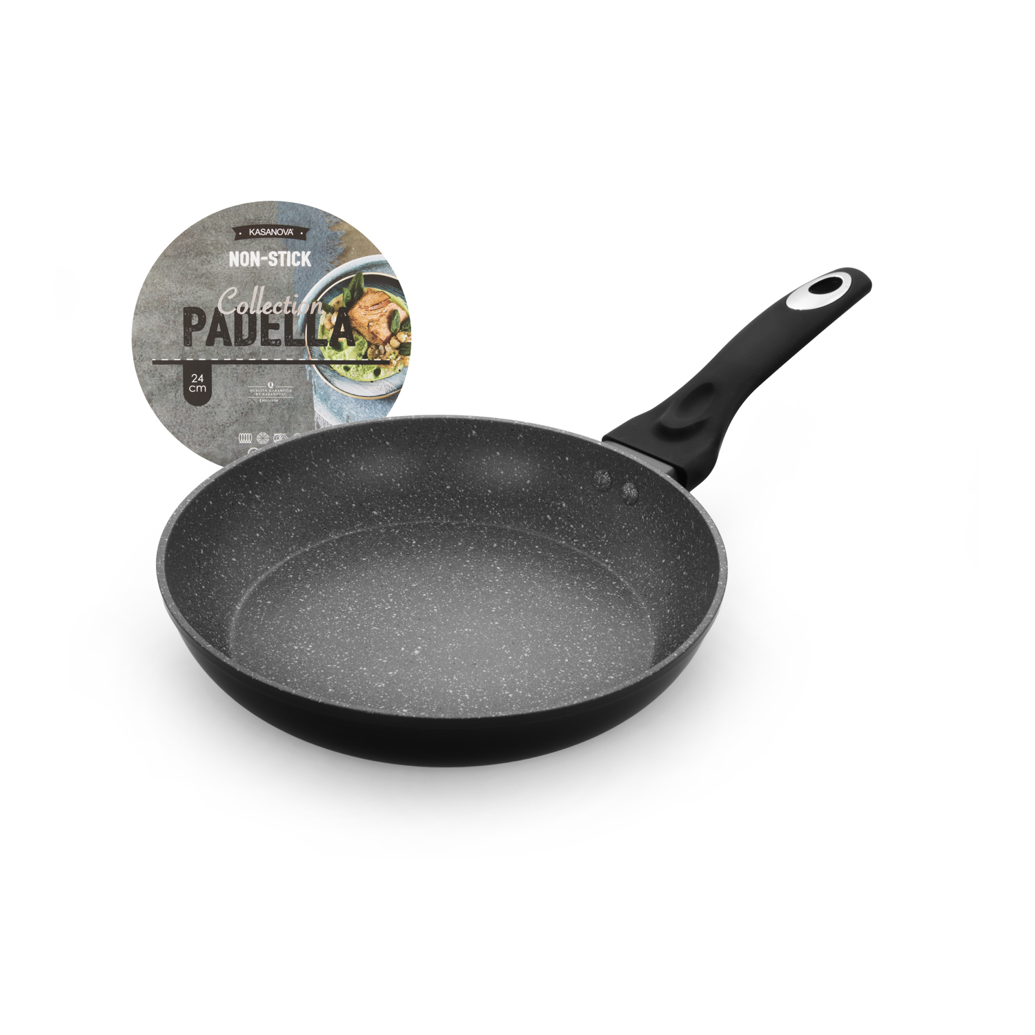 Padella antiaderente 24 cm Collection nera