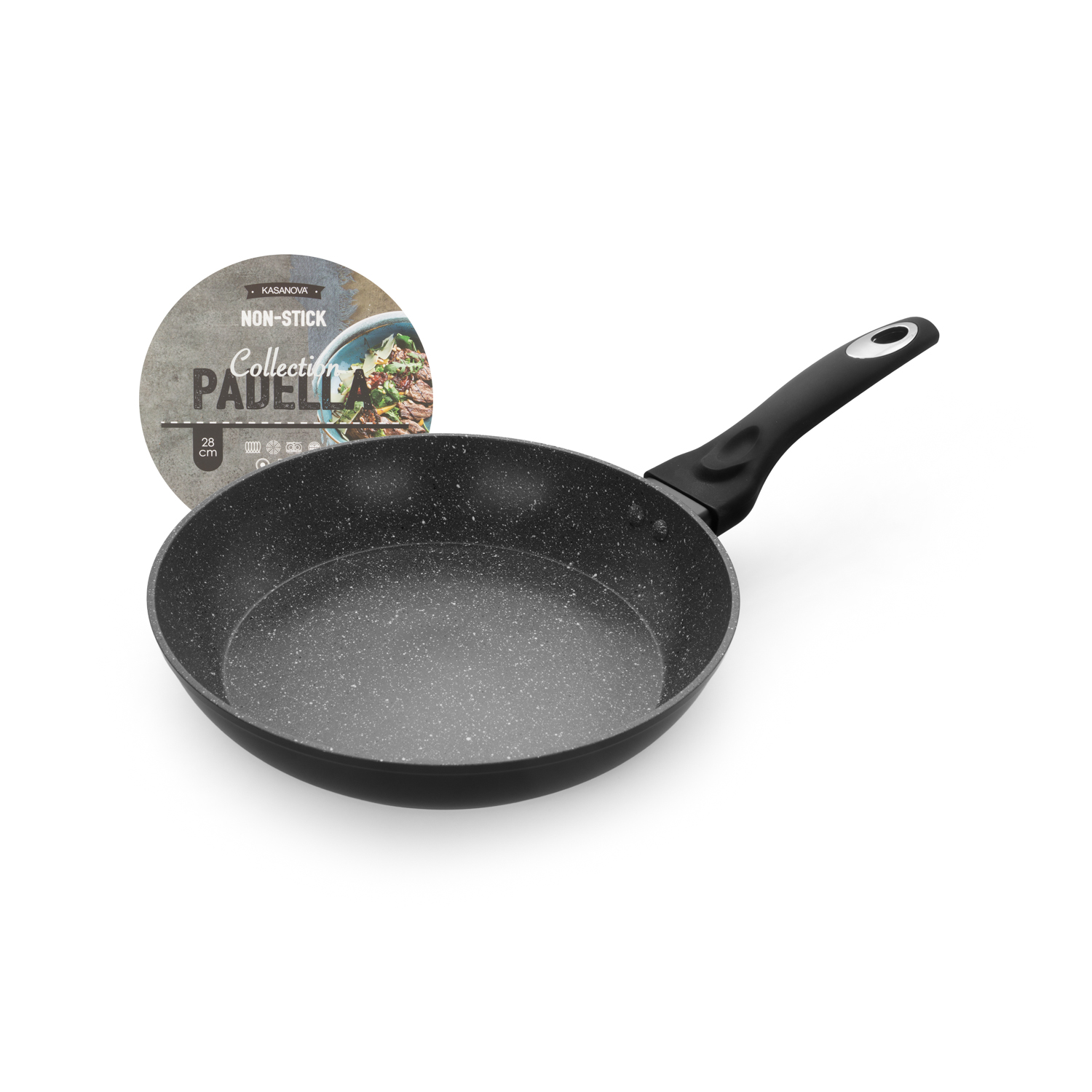 Padella antiaderente 28 cm Collection nera