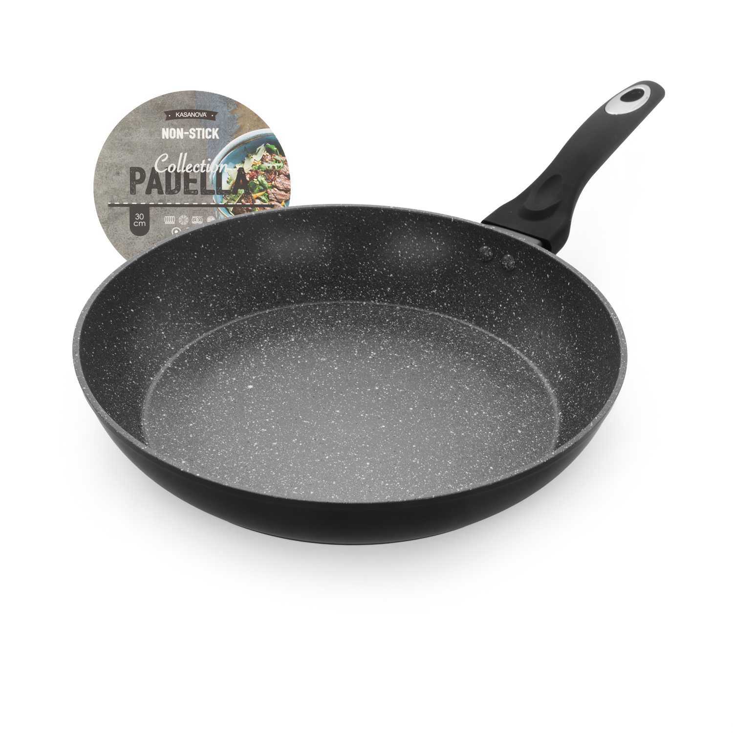 Padella antiaderente 30 cm Collection nera