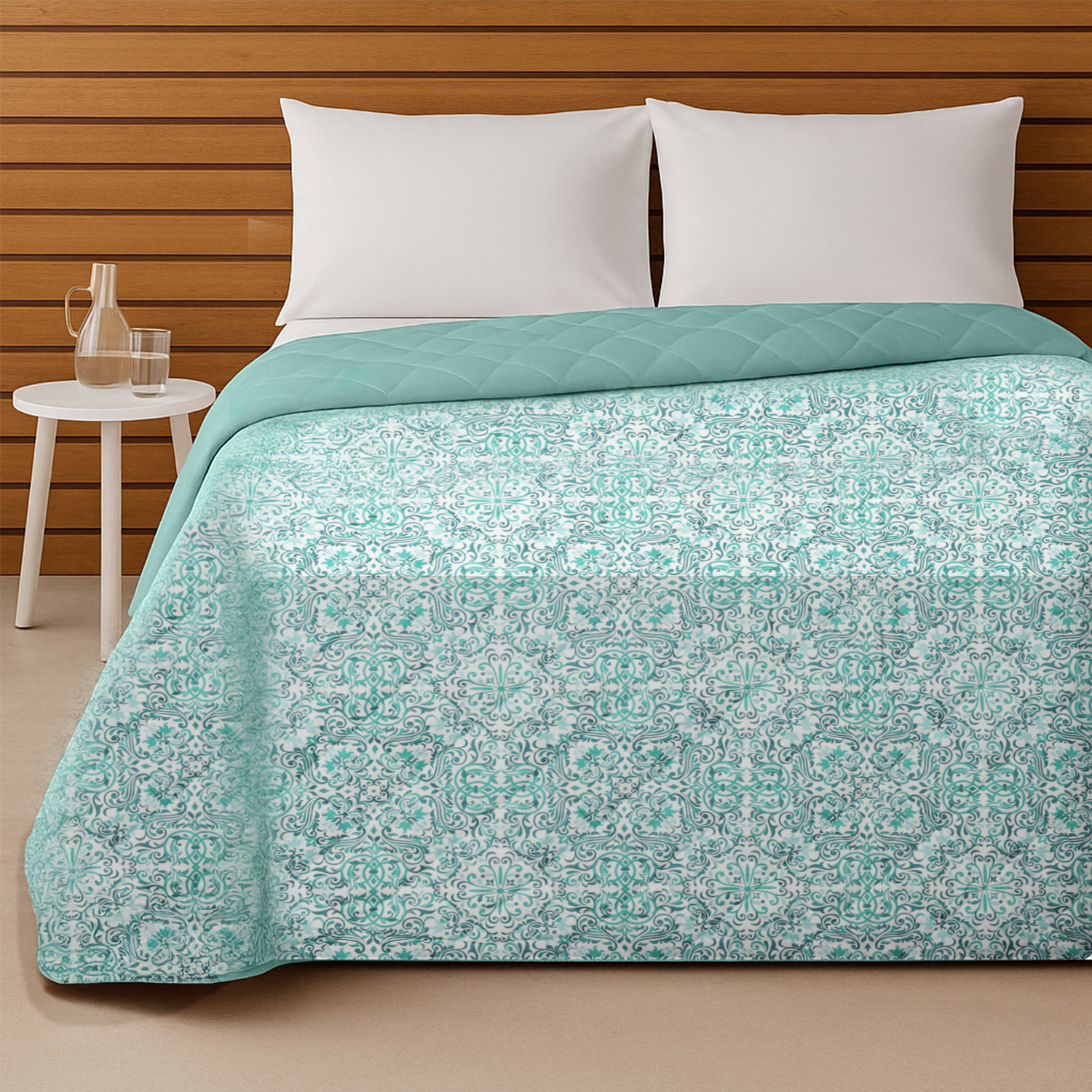 Trapuntino matrimoniale Piastrella acqua