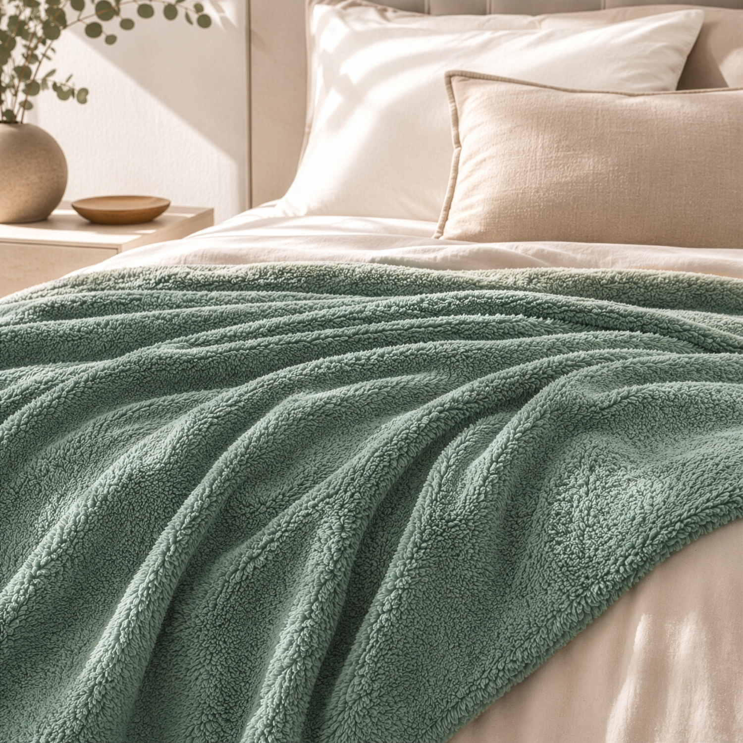 Coperta Nuvola verde 150x200 cm