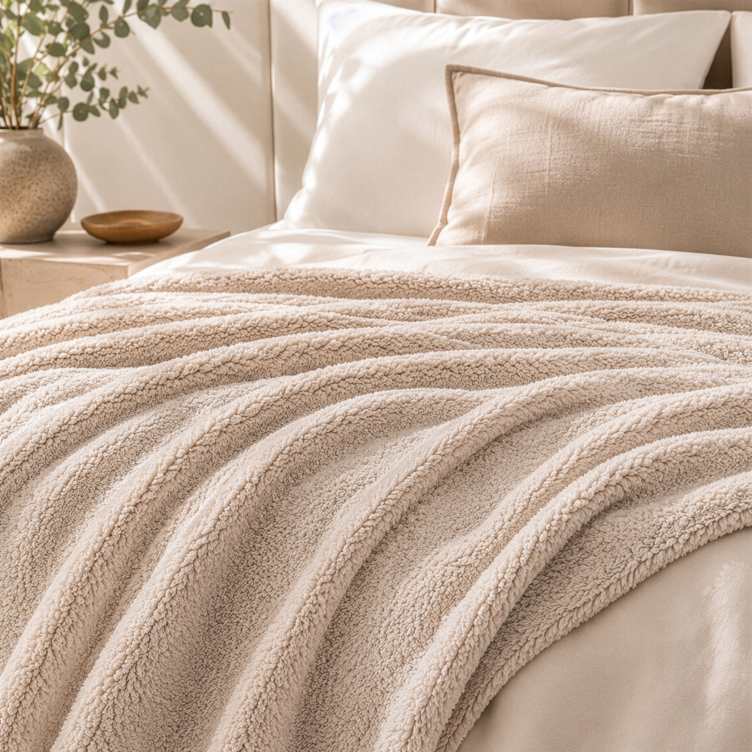 Coperta Nuvola beige 200x230 cm