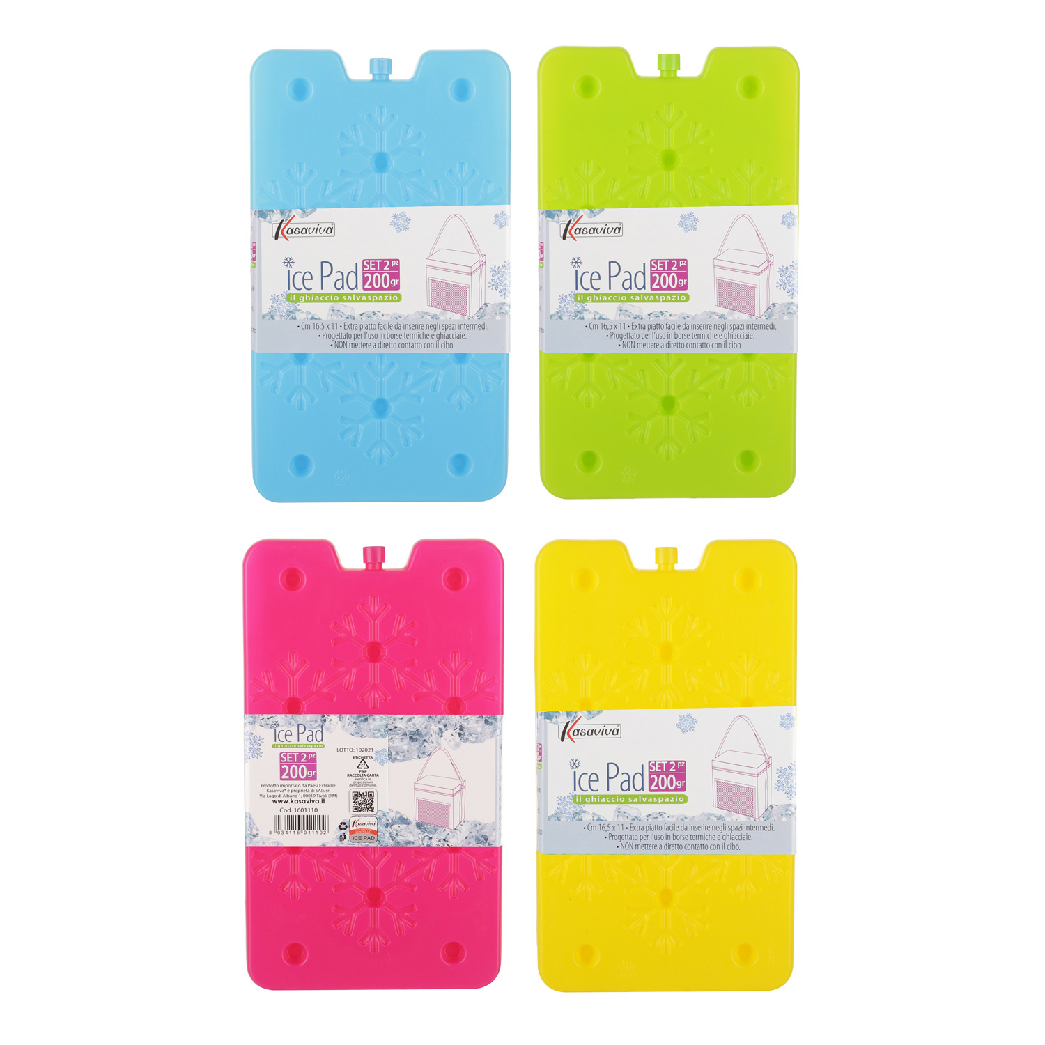 Set 2 siberini Ice Pad per borsa termica