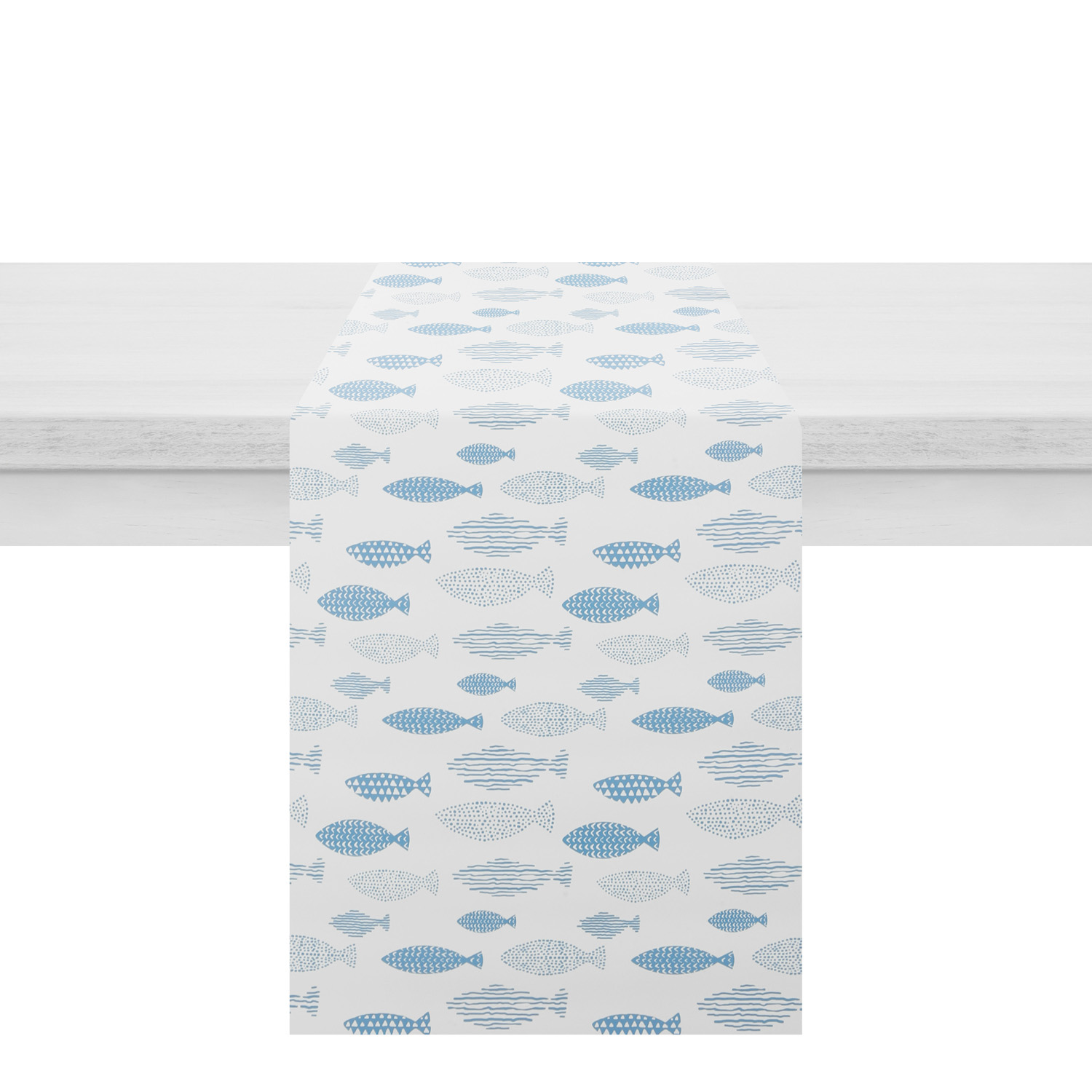 Runner 50x140 cm: Motivi a Pesci Blu