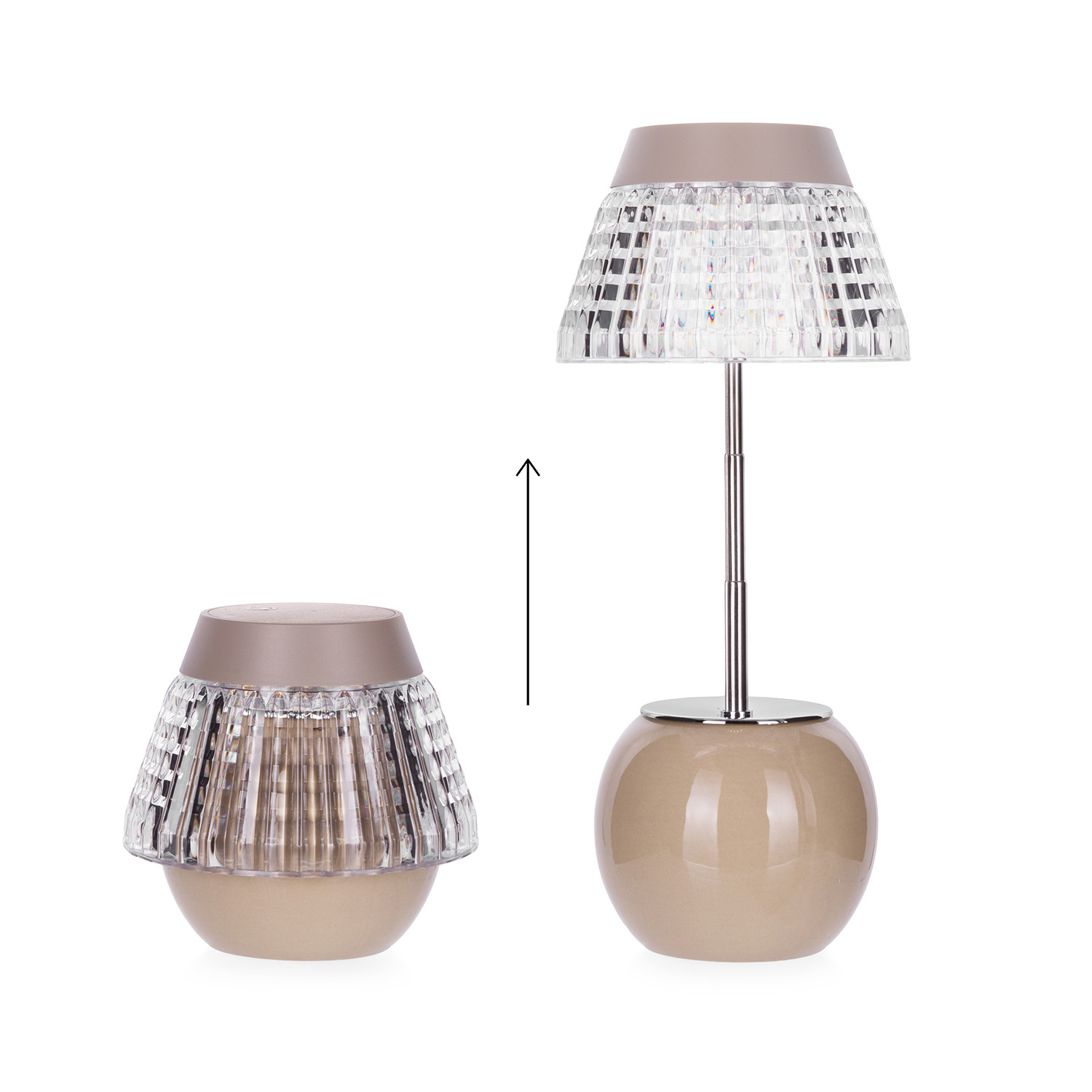 Lampada da tavolo touch portatile sabbia