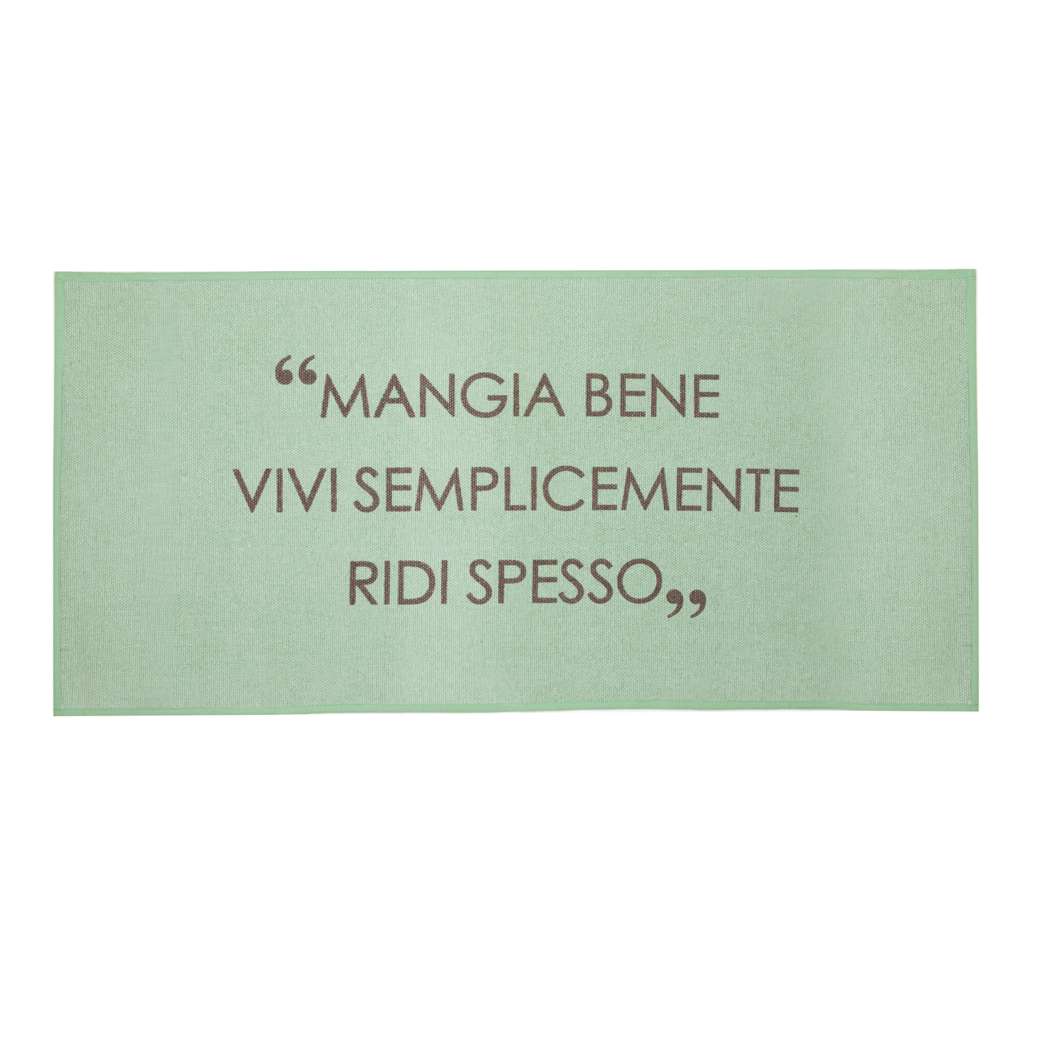 Tappeto cucina 57x120 cm verde Quotes