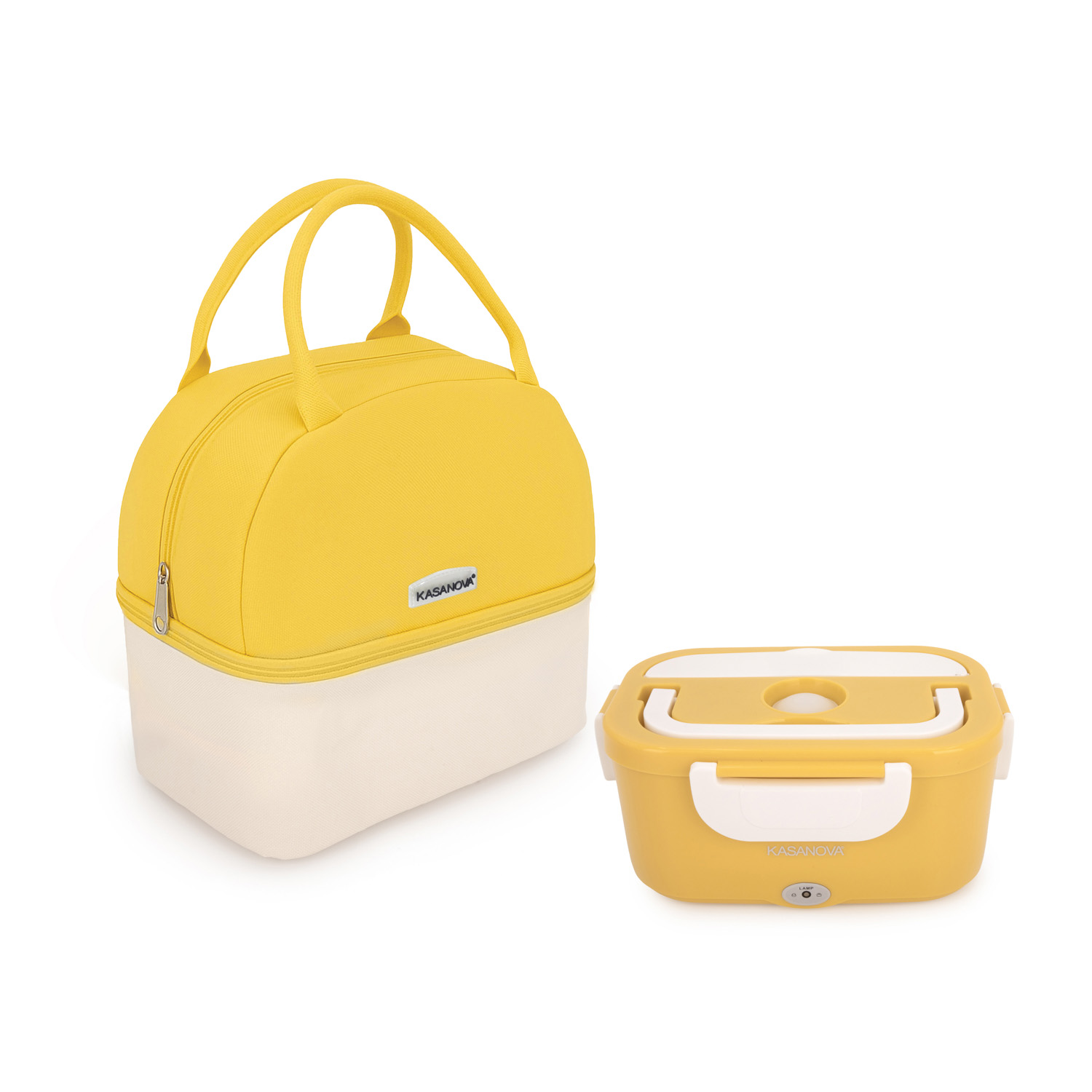 Scaldavivande elettrico con borsa termica arancione