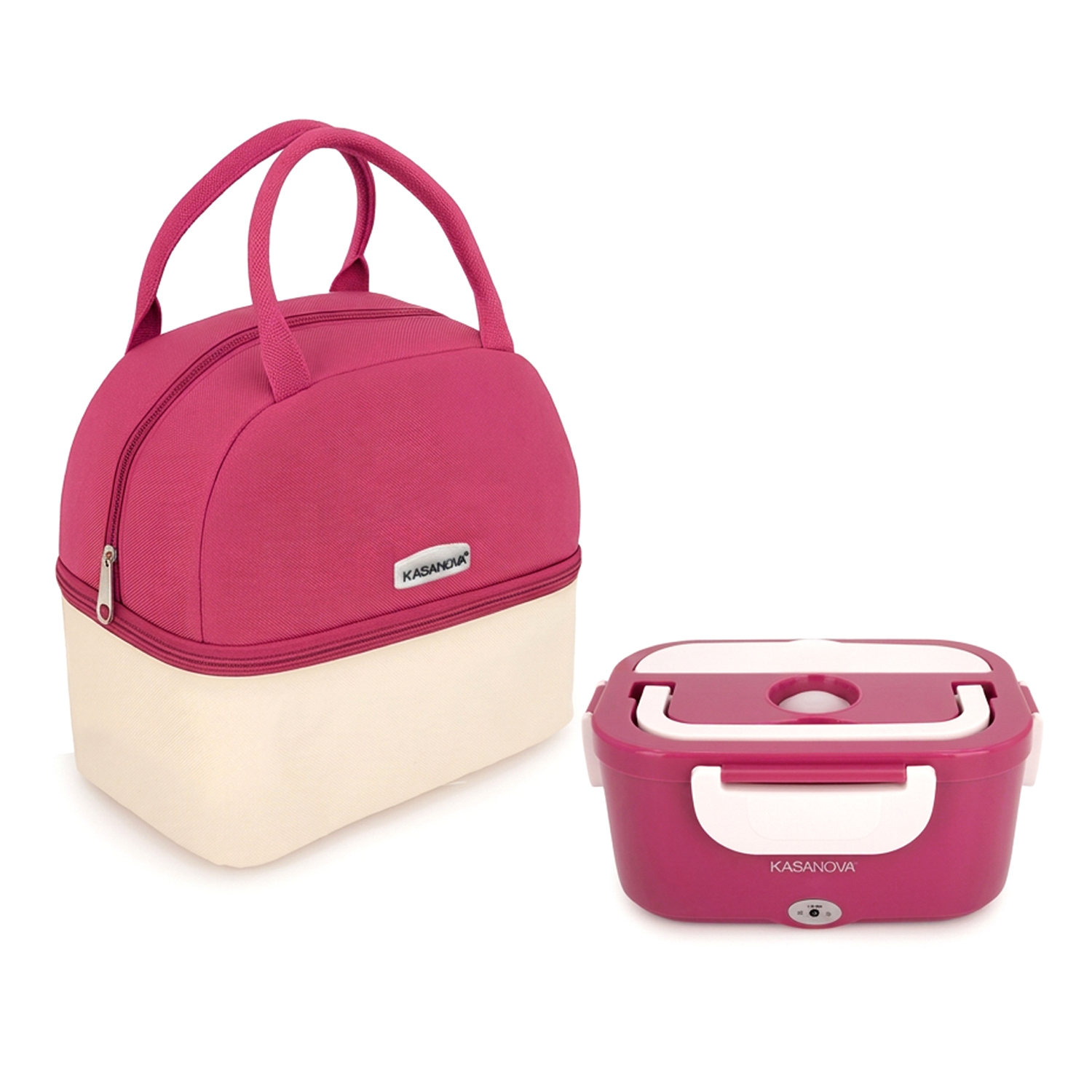Set scaldavivande elettrico e borsa termica fucsia