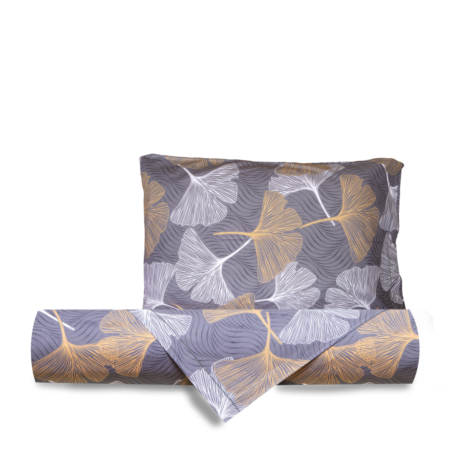 Parure copripiumino 1 piazza e mezza foglie ginkgo SmartDecoHome