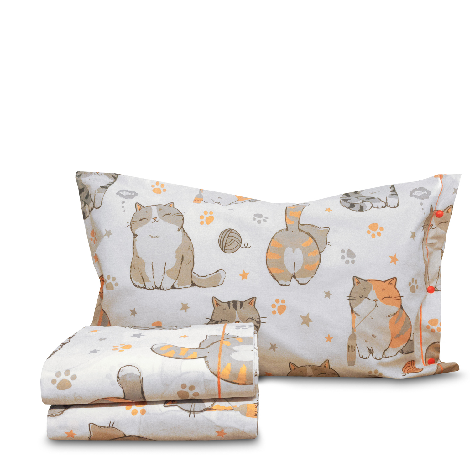 Completo letto singolo gatti SmartDecoHome