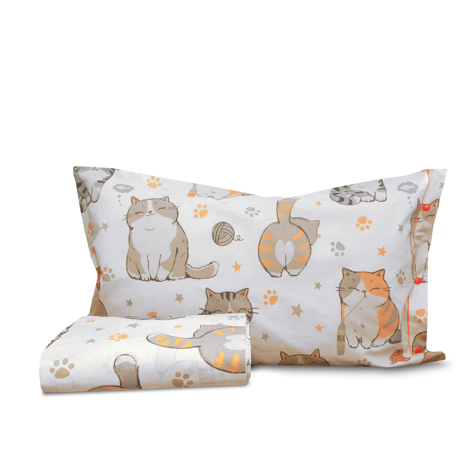 Parure copripiumino singolo gatti SmartDecoHome