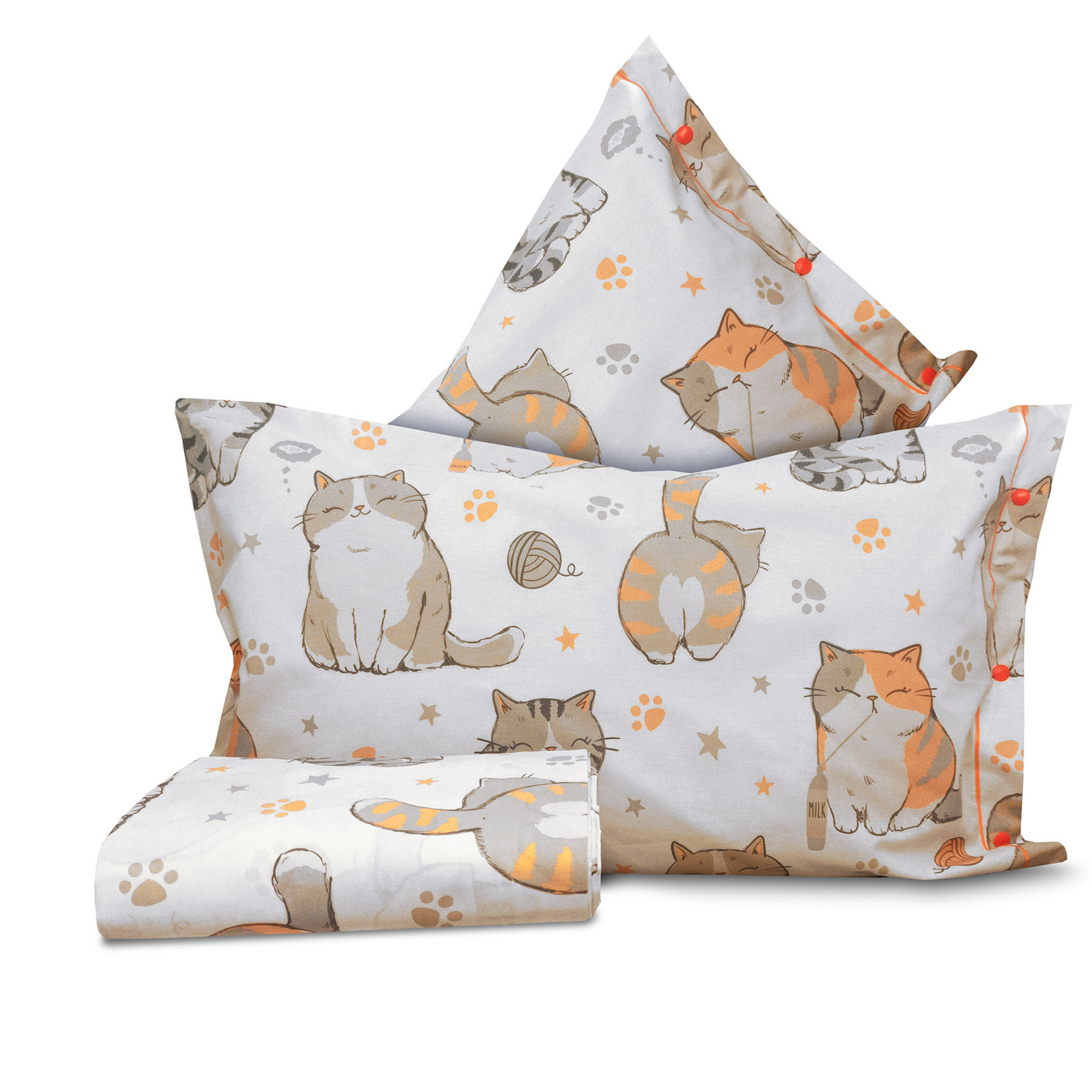 Parure copripiumino matrimoniale gatti SmartDecoHome
