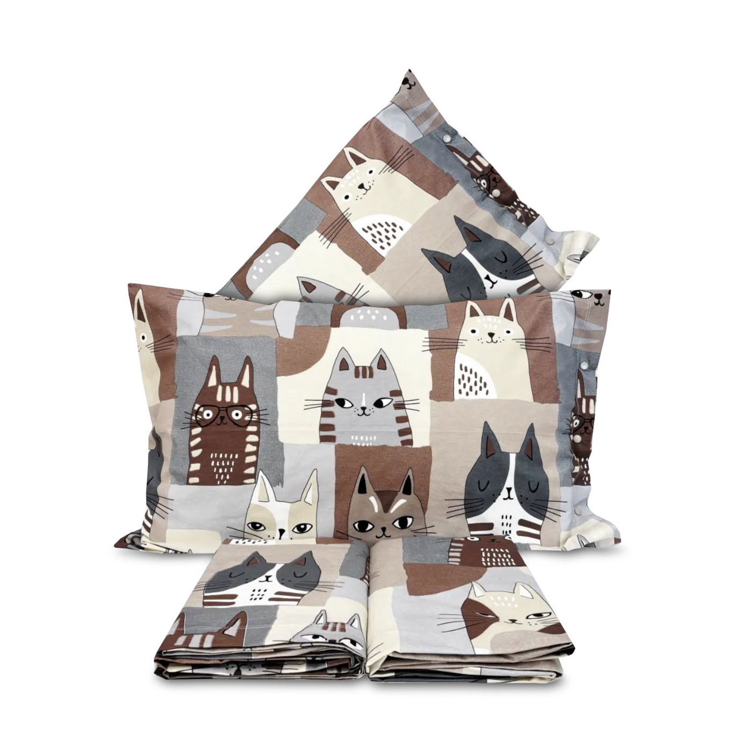 Completo letto matrimoniale Gattoni tortora SmartDecoHome
