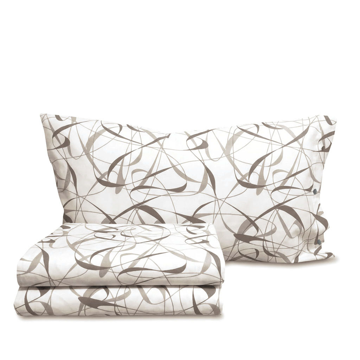 Completo letto una piazza e mezza Spirali beige SmartDecoHome