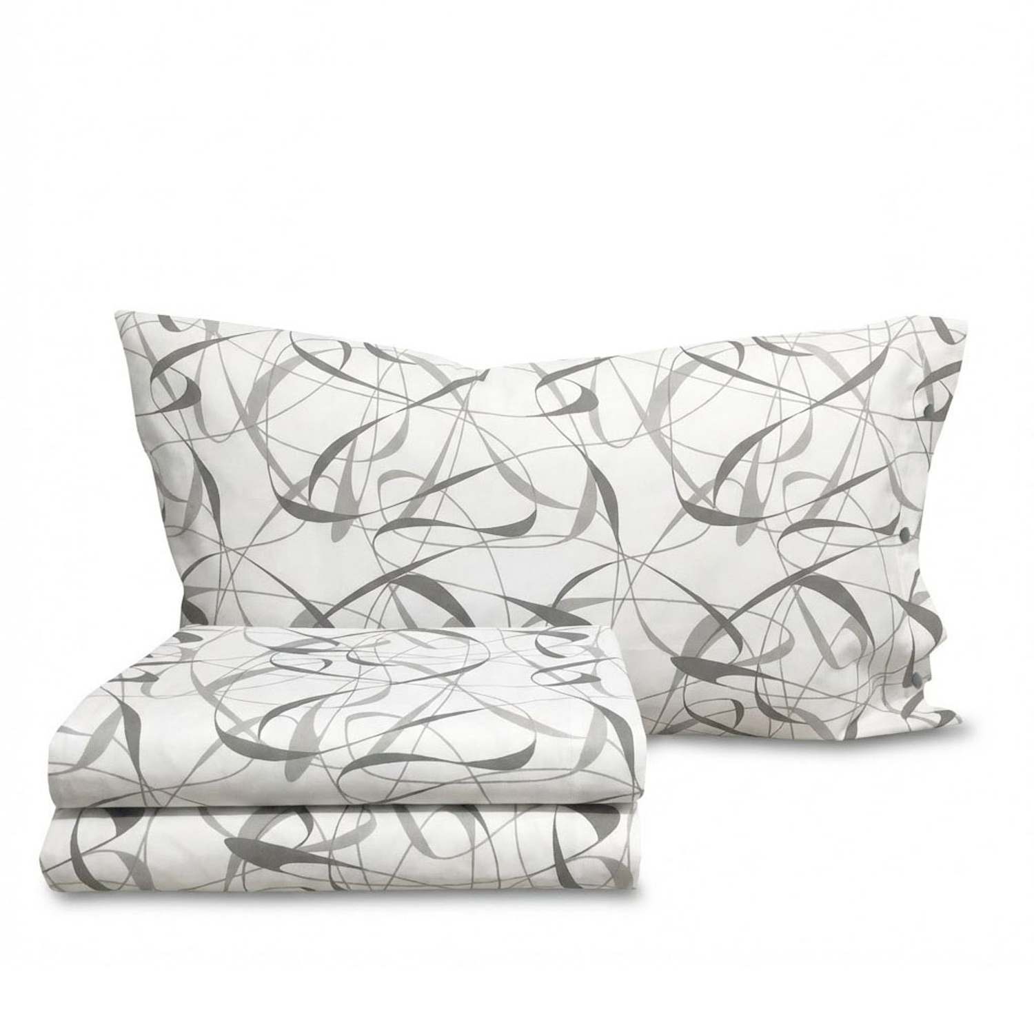 Completo letto singolo Spirali grigio SmartDecoHome