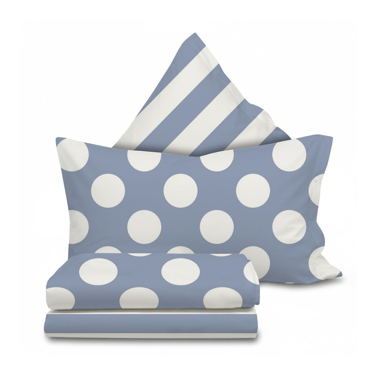 Completo letto matrimoniale Ball azzurro SmartDecoHome