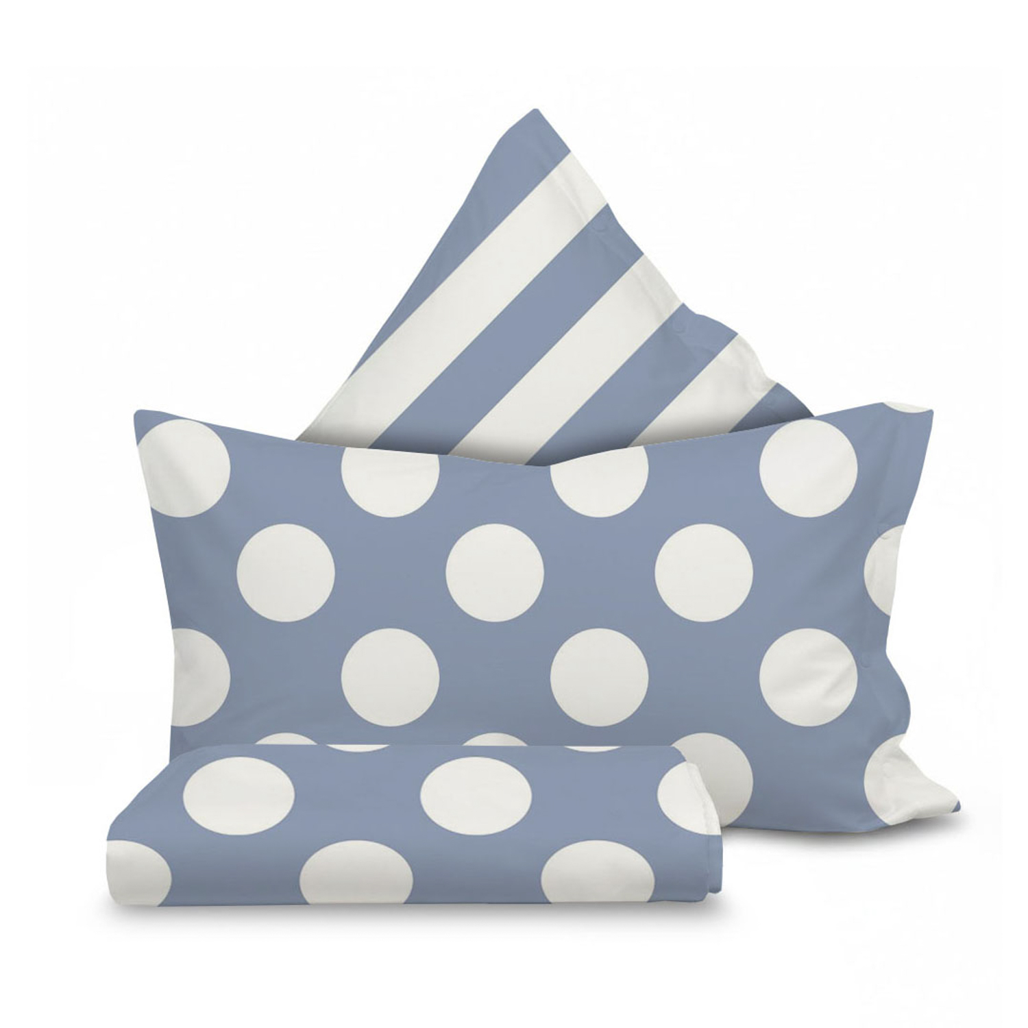 Parure copripiumino matrimoniale Ball azzurro SmartDecoHome