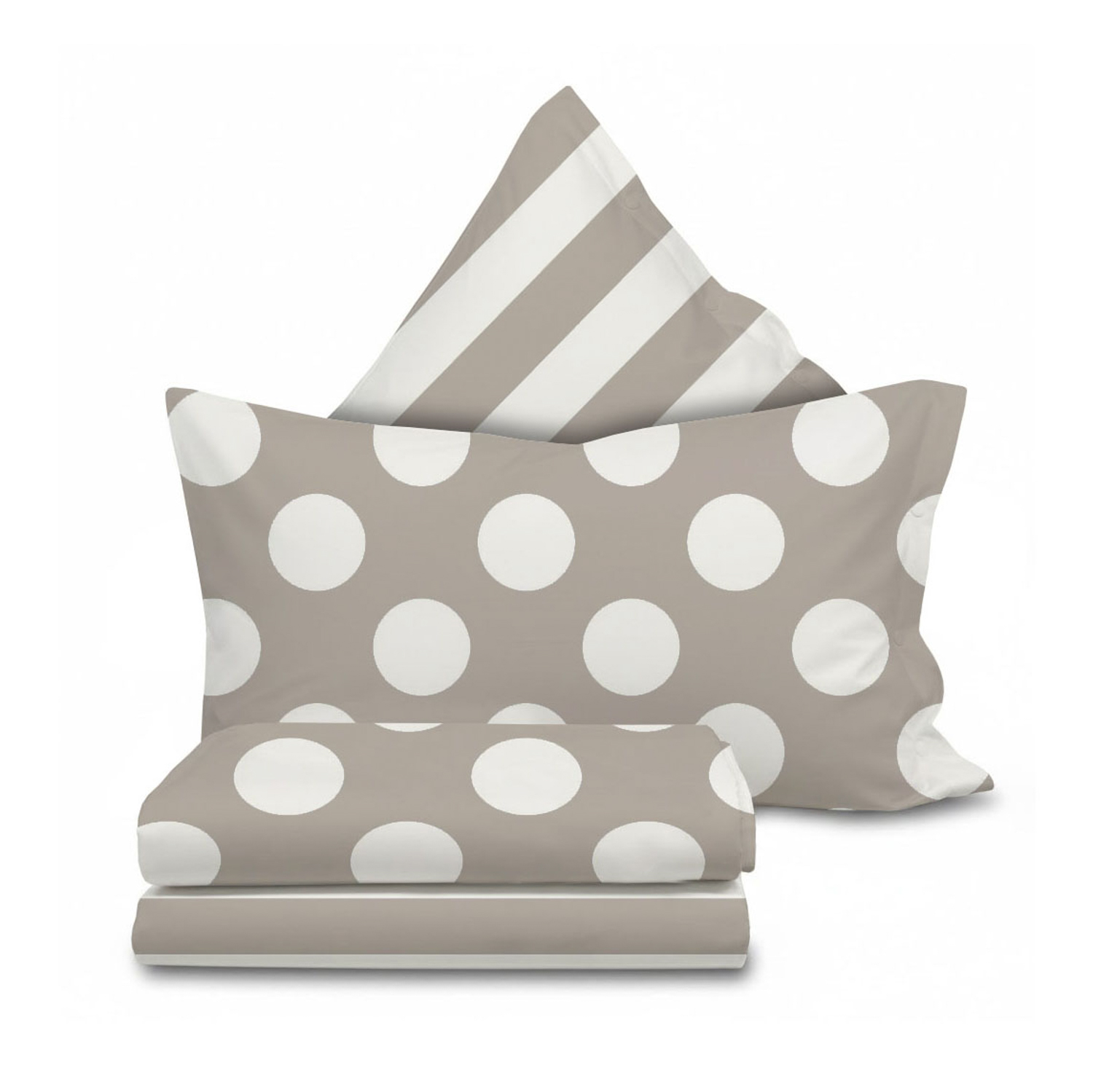 Completo letto matrimoniale Ball beige SmartDecoHome