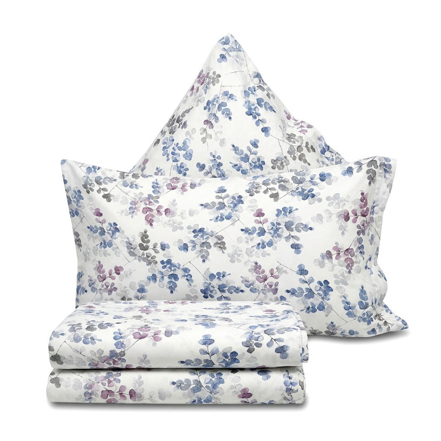 Completo letto matrimoniale Corolla azzurro SmartDecoHome