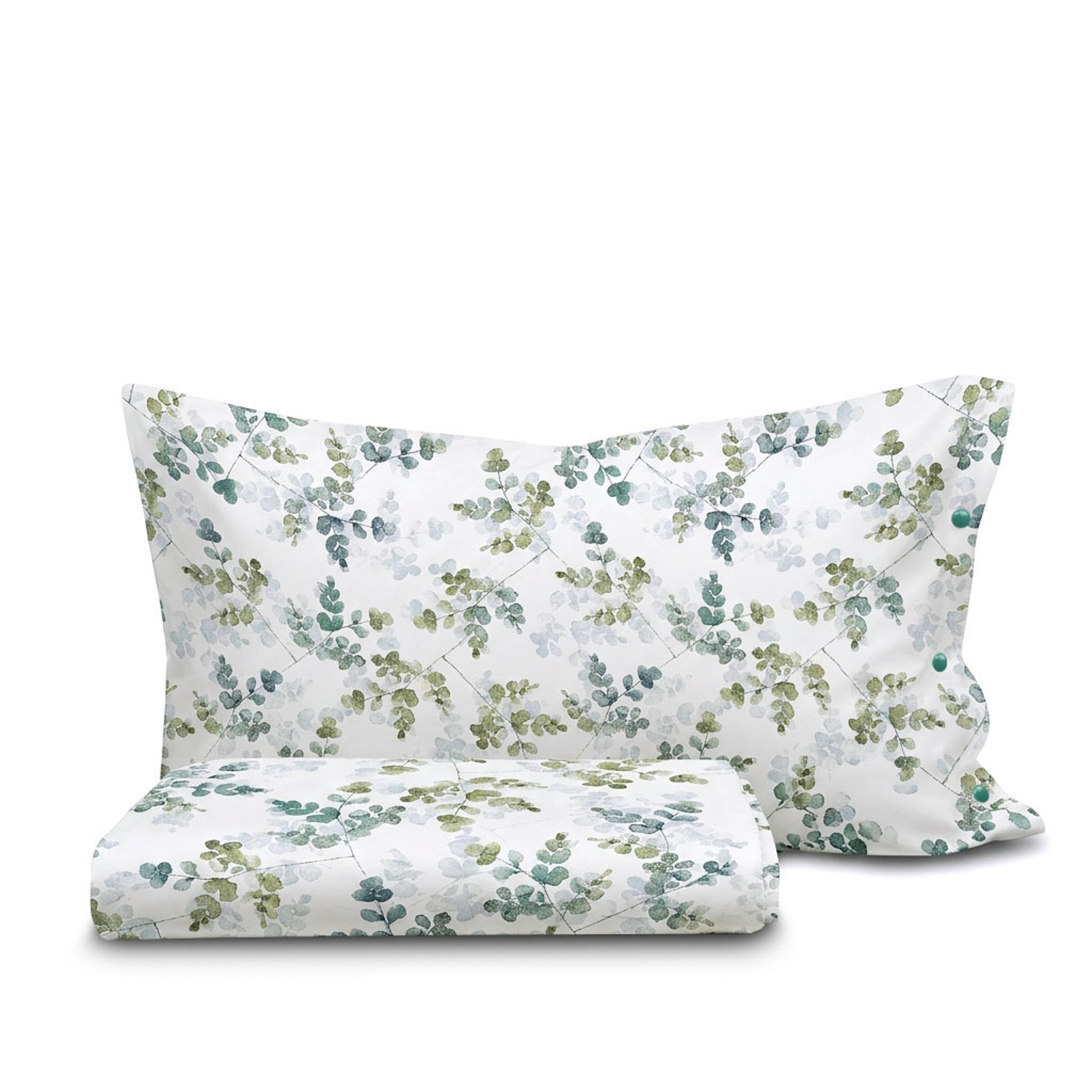 Parure copripiumino singolo Corolla verde SmartDecoHome