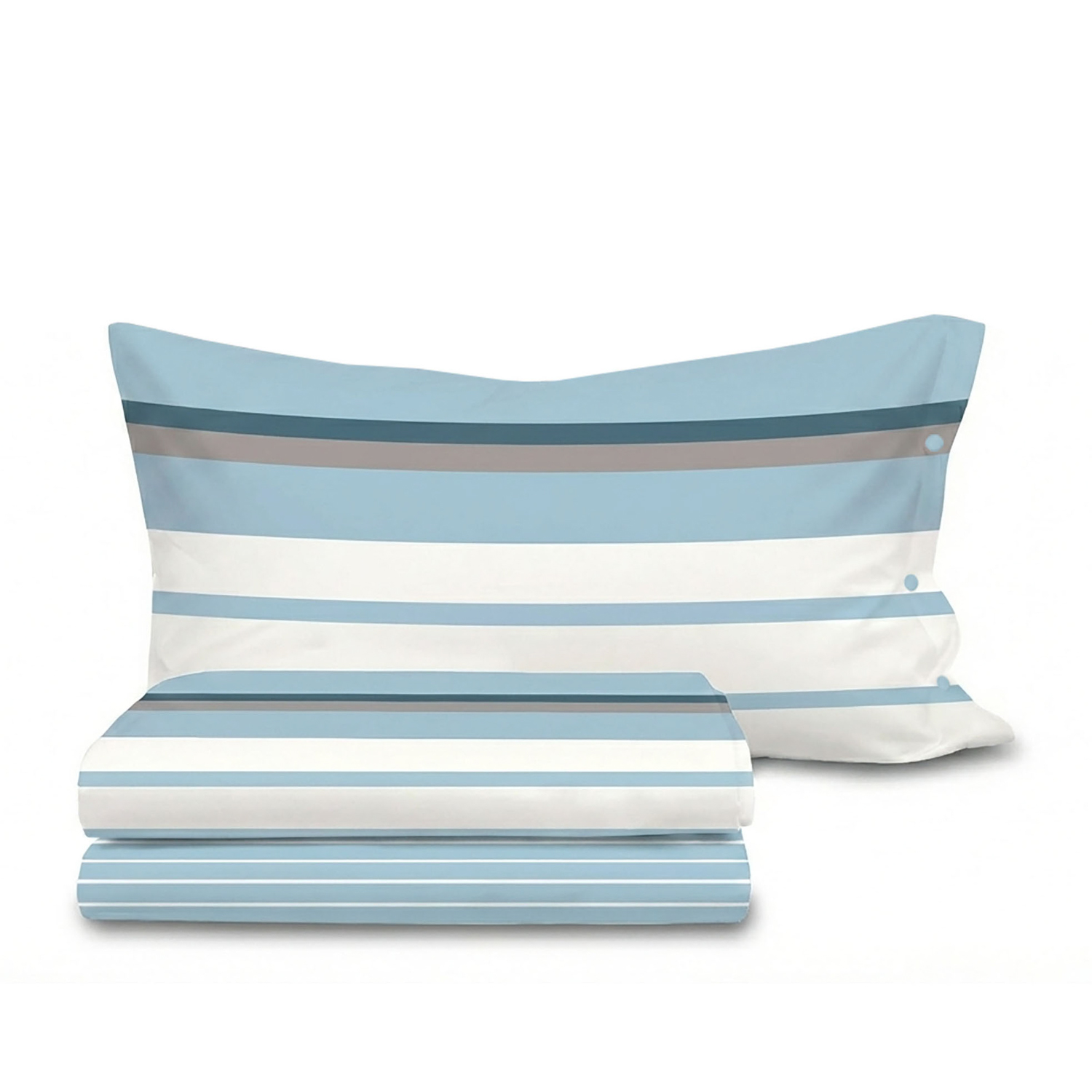 Completo letto singolo Santorini azzurro SmartDecoHome