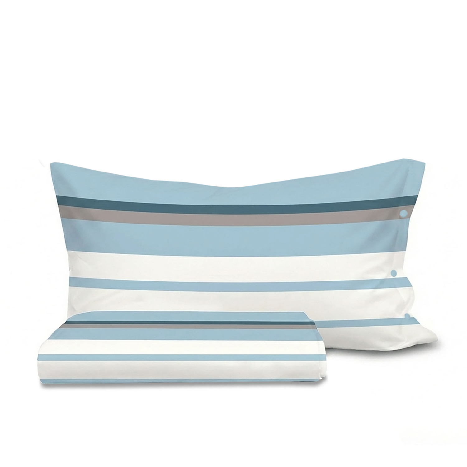 Parure copripiumino singolo Santorini azzurro SmartDecoHome