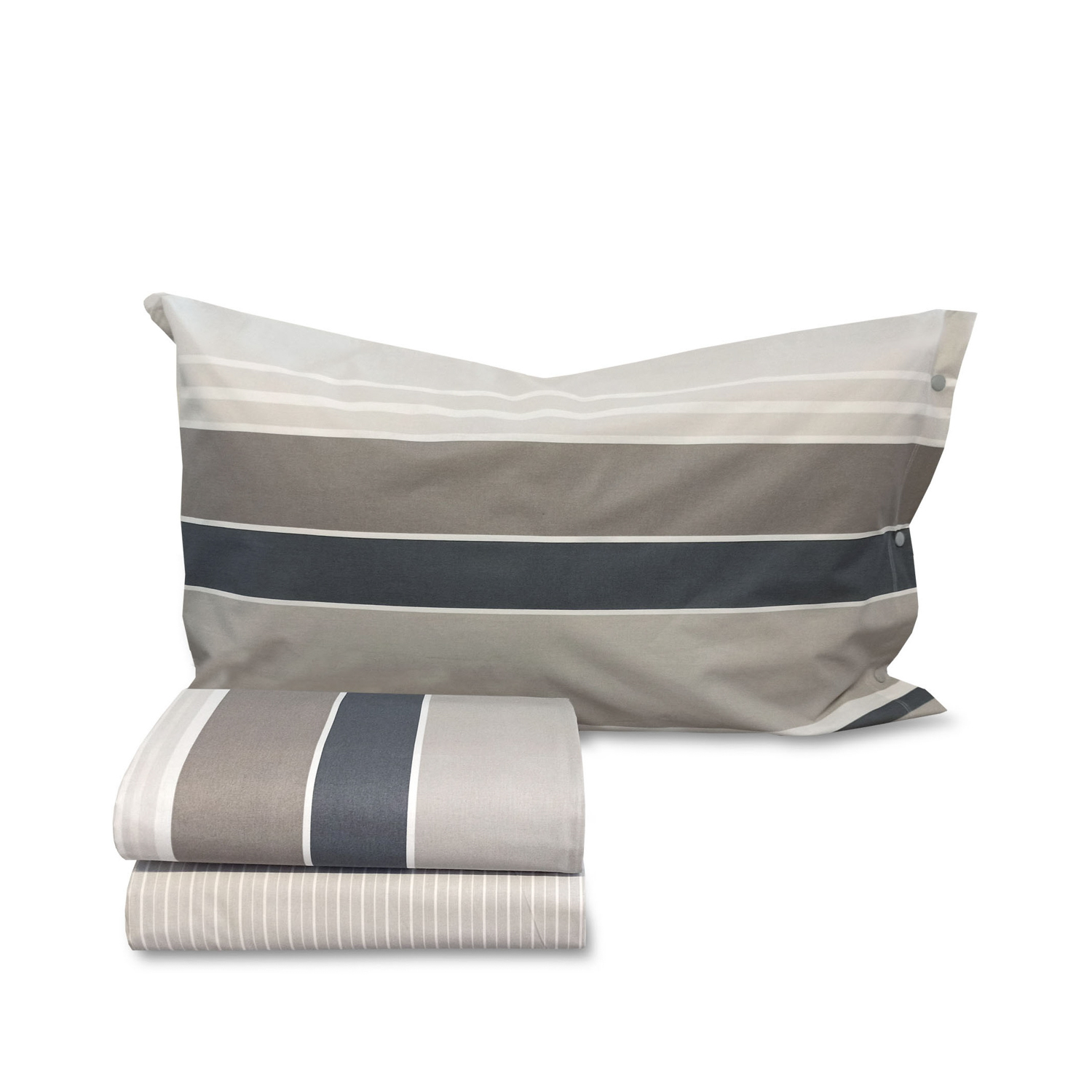 Completo letto una piazza e mezza Santorini tortora SmartDecoHome